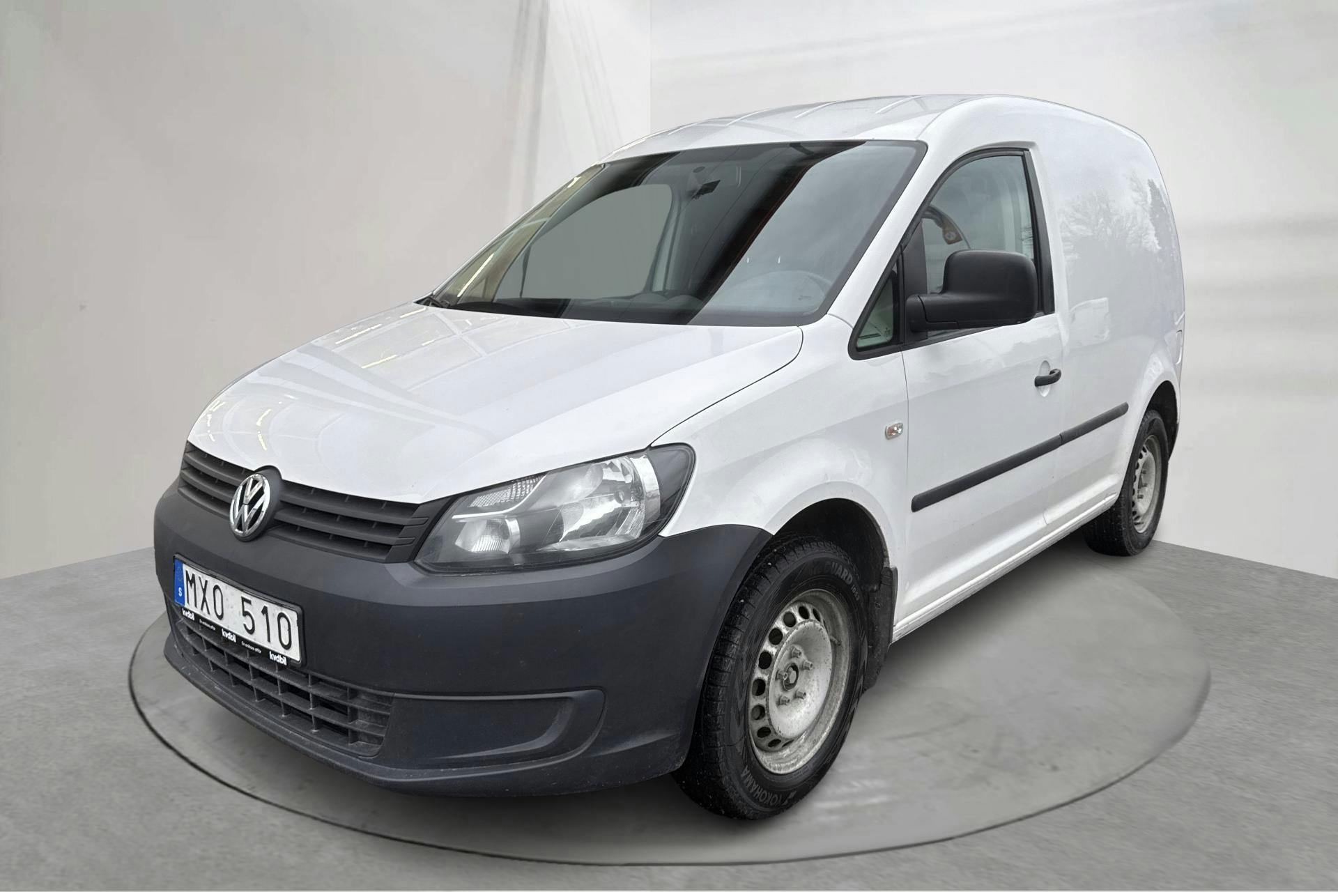 Presentationsfoto 1 av 14: VW Caddy 1.6 TDI Skåp (75hk) - 25 135 mil - Manuell - vit - 2013
