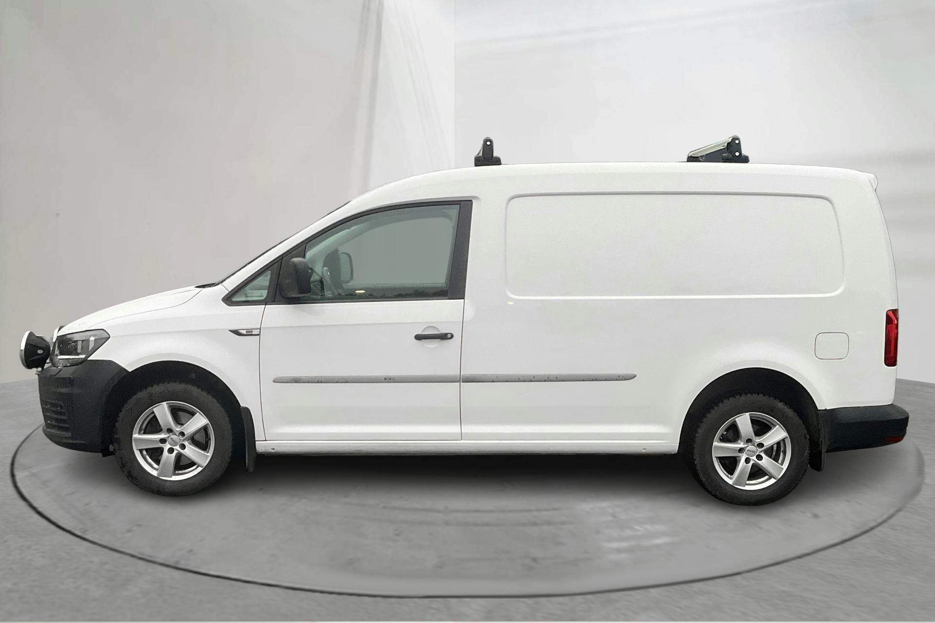 Presentation photo 2 of 12: VW Caddy 1.4 TGI Maxi Skåp (110hk) - 105 800 km - Automatic - white - 2018