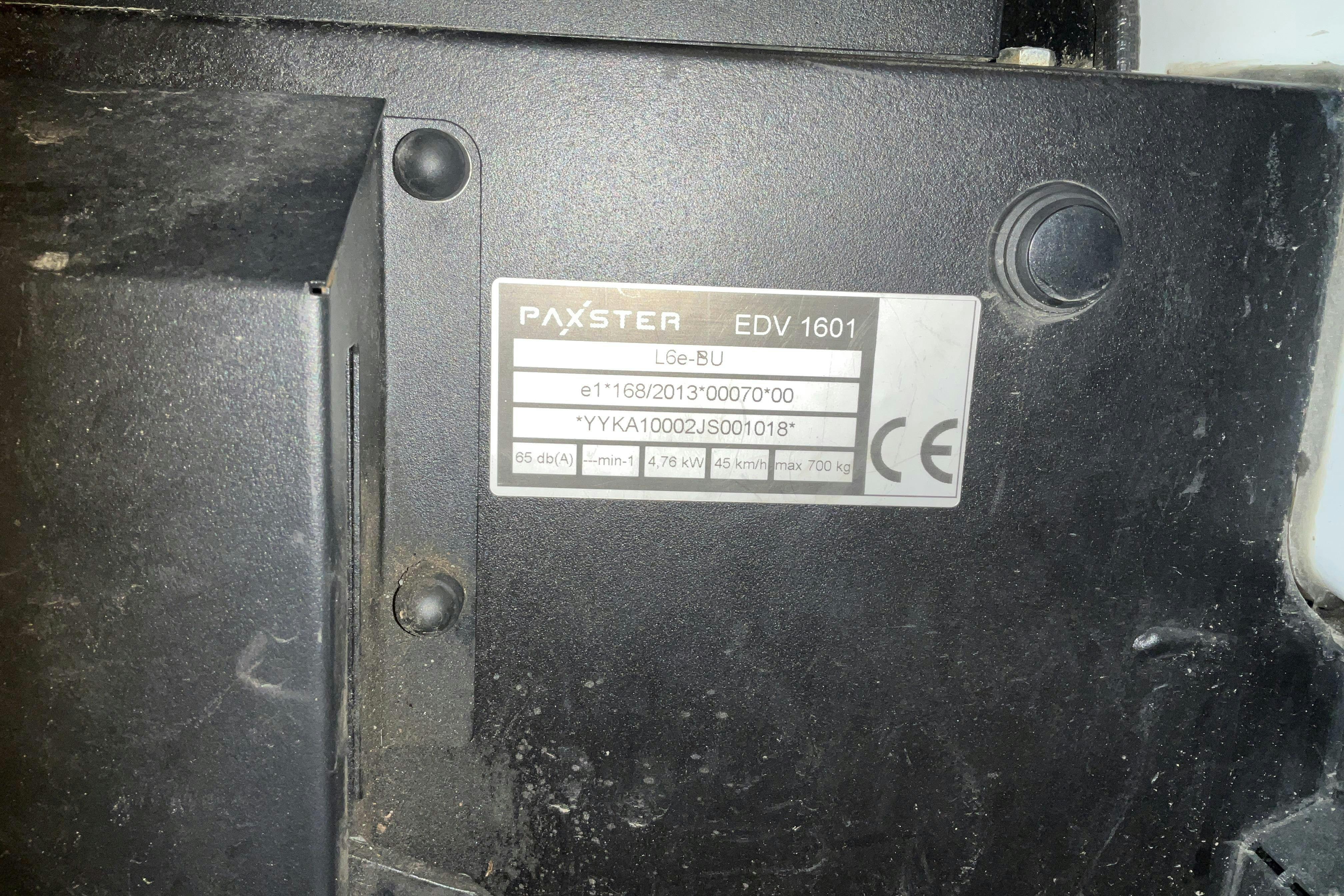 Presentationsfoto 14 av 14: PAXSTER Cargo EDV 1601 - 23 504 km - Automat - vit - 2018