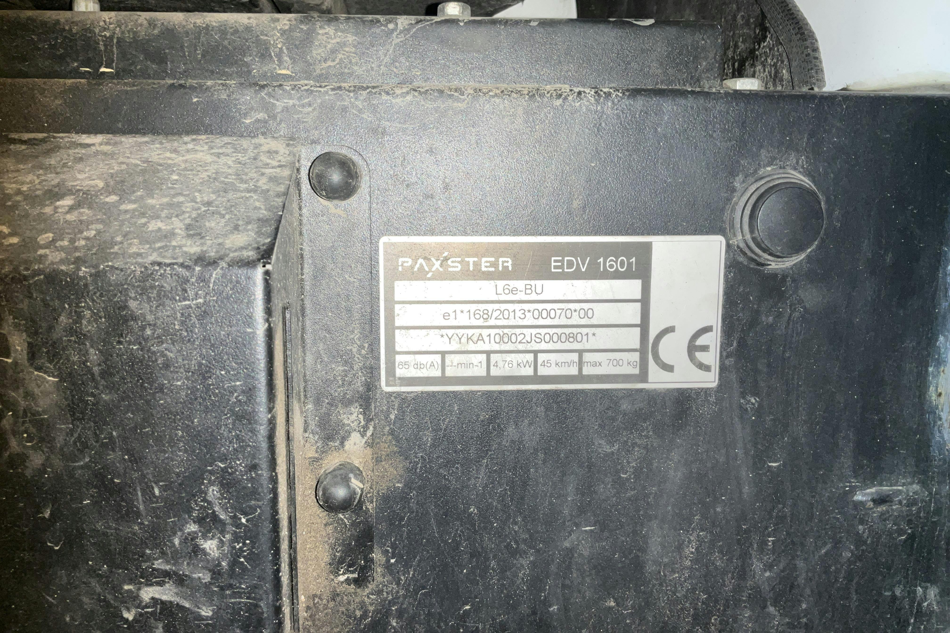 Presentationsfoto 15 av 15: PAXSTER Cargo EDV 1601 - 19 378 km - Automat - vit - 2018