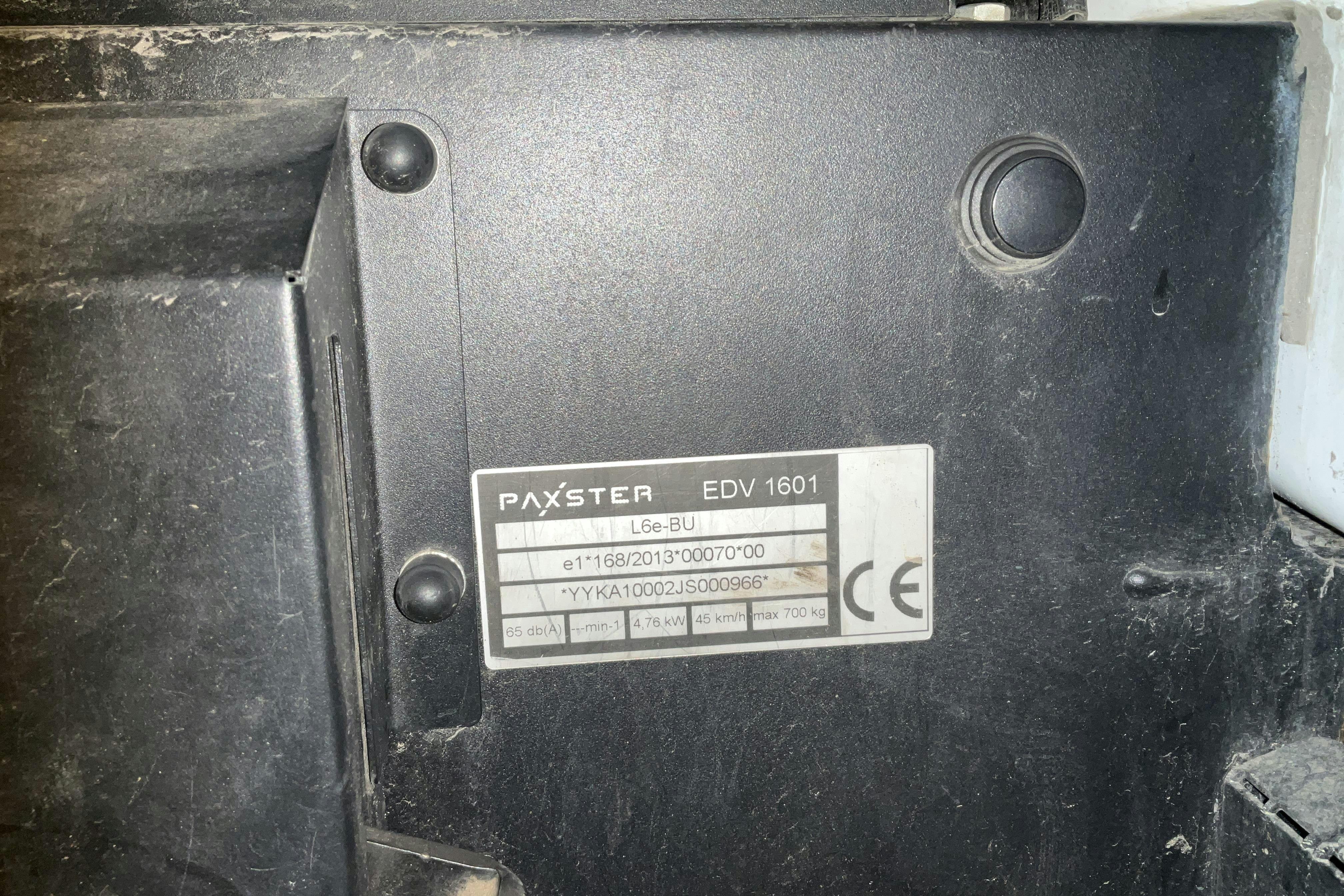 Presentationsfoto 15 av 15: PAXSTER Cargo EDV 1601 - 28 118 km - Automat - vit - 2018