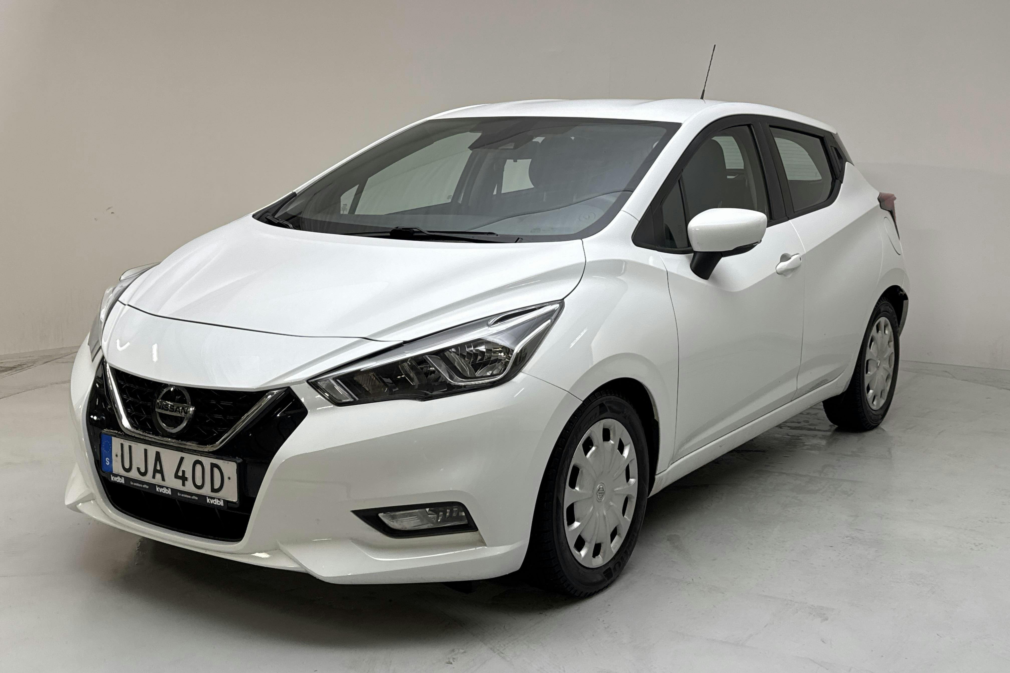 Presentation photo 1 of 13: Nissan Micra IG-T 5dr (92hk) - 51 320 km - Automatic - white - 2022