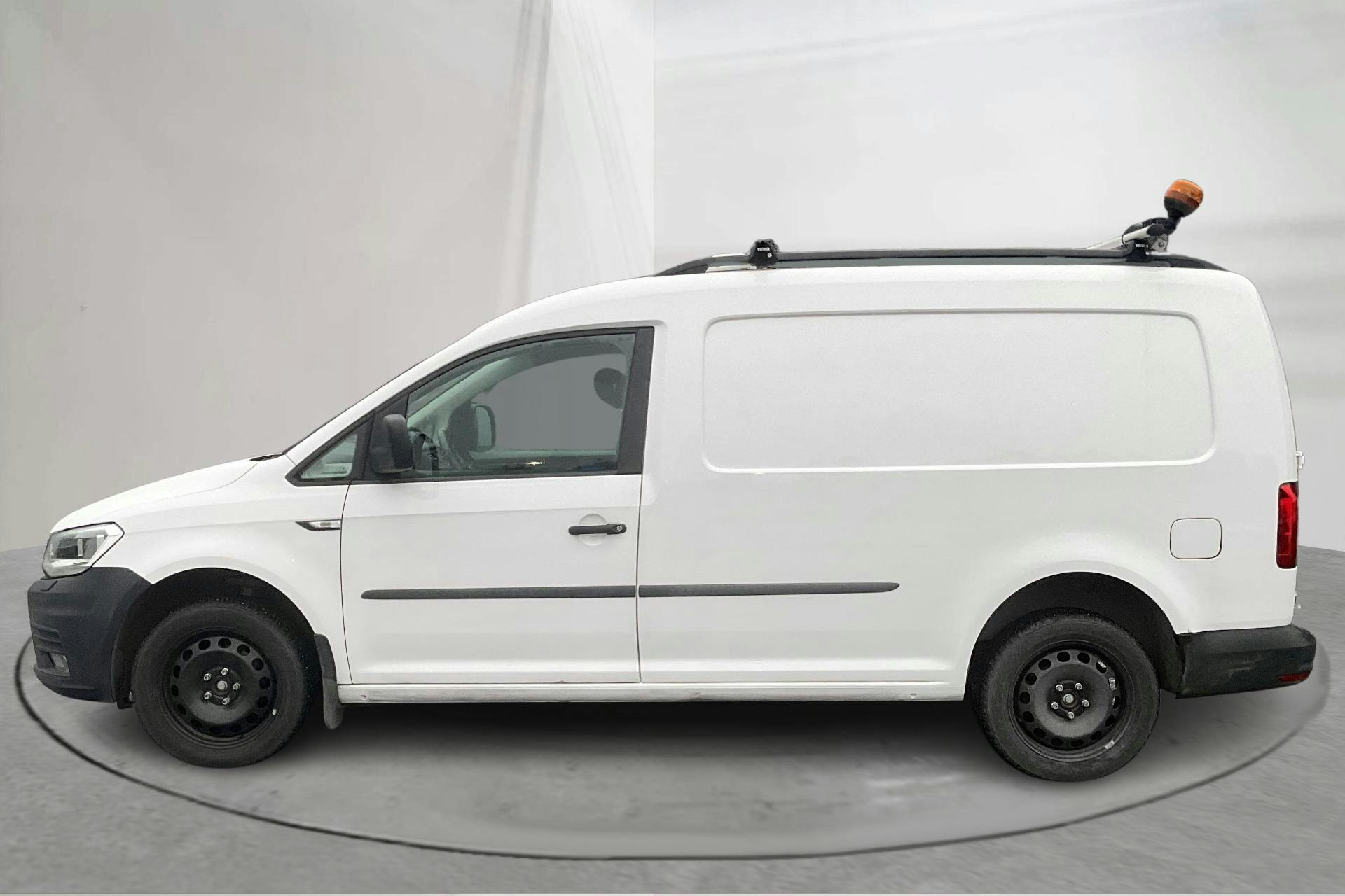 Presentationsfoto 2 av 13: VW Caddy 2.0 TDI Maxi Skåp 4MOTION (122hk) - 5 283 mil - Manuell - vit - 2020