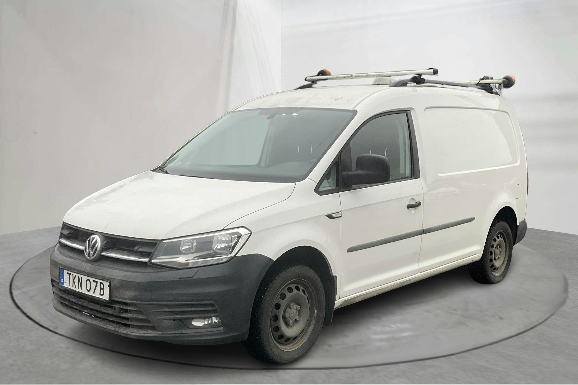Presentationsfoto 1 av 13: VW Caddy 2.0 TDI Maxi Skåp 4MOTION (122hk) - 17 778 mil - Manuell - vit - 2020