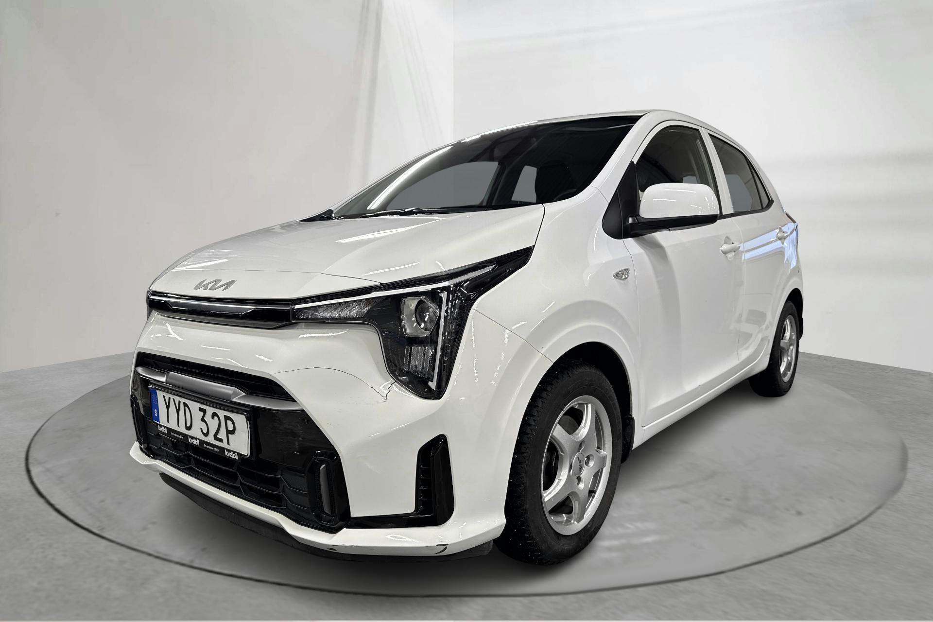 Presentation photo 1 of 14: Kia Picanto 1.0 MPI (63hk) - 38 150 km - Automatic - white - 2025
