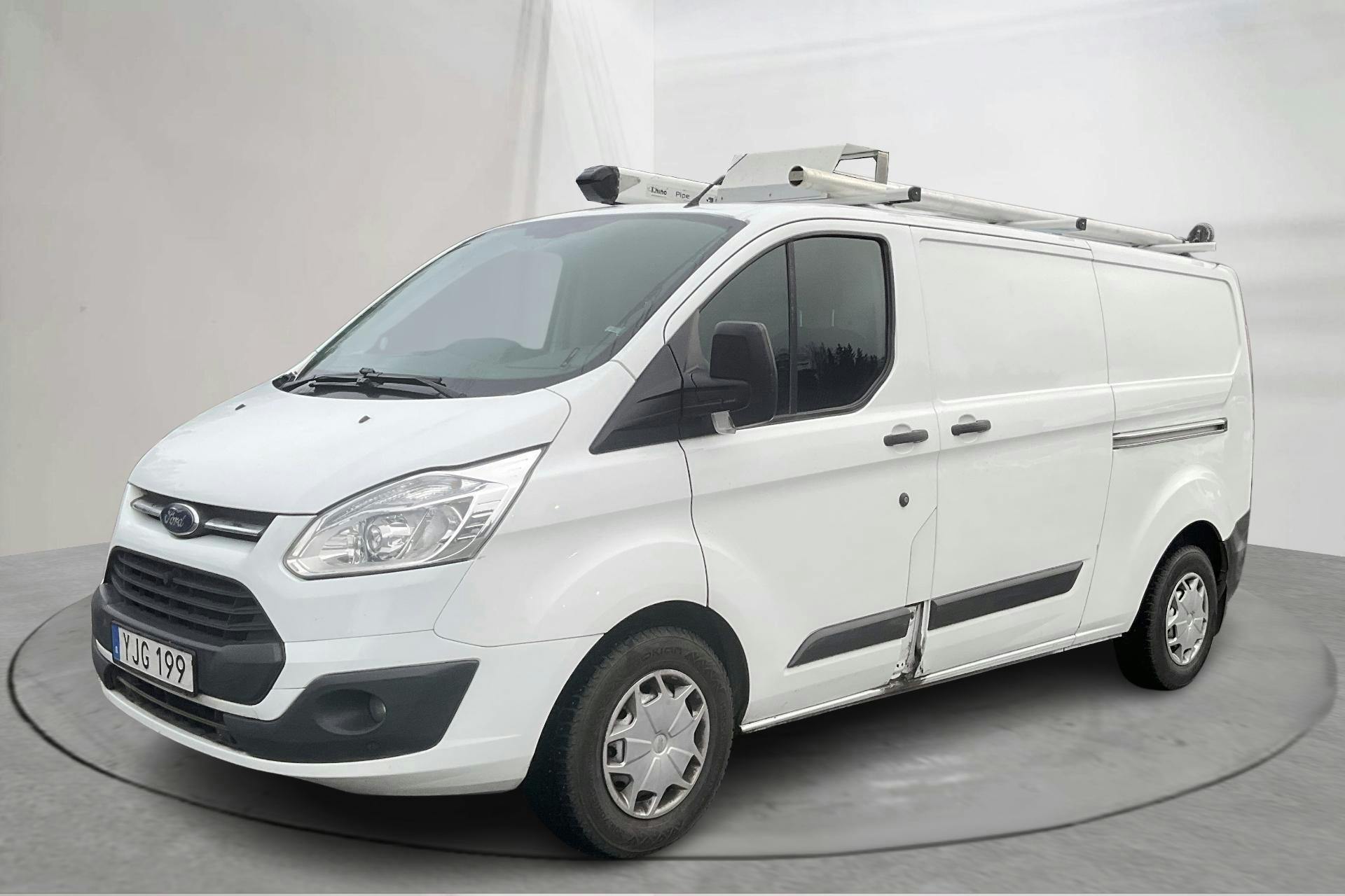 Presentationsfoto 1 av 13: Ford Transit Custom 290 (130hk) - 14 757 mil - Manuell - vit - 2017