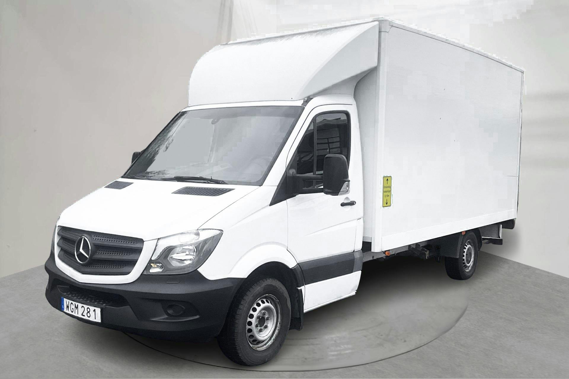 Presentation photo 1 of 11: Mercedes Sprinter 316 CDI Volymskåp (163hk) - 241 450 km - Automatic - white - 2018
