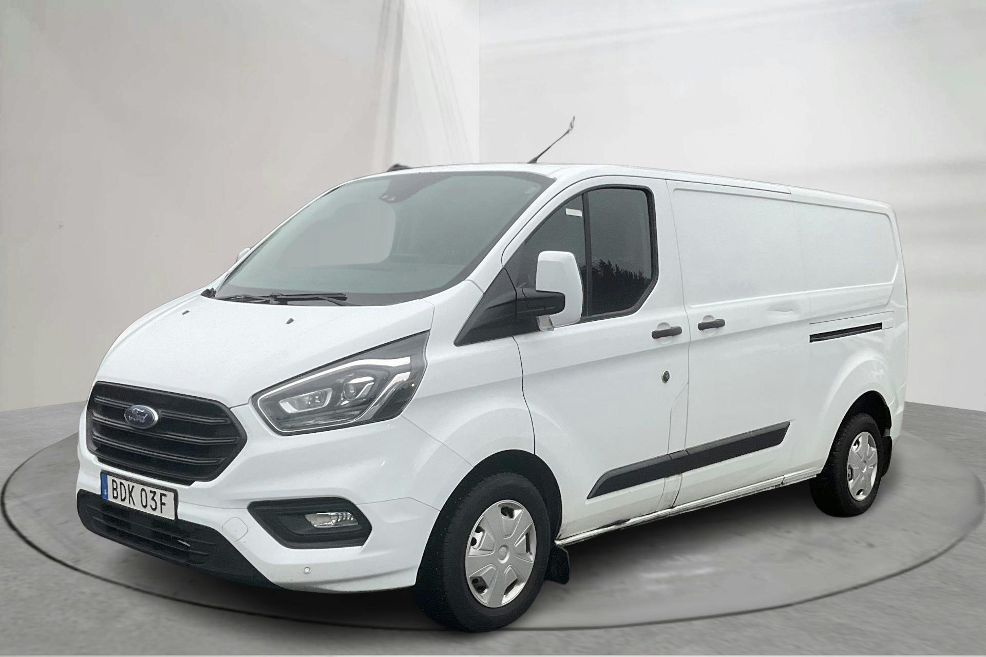 Presentationsfoto 1 av 14: Ford Transit Custom 300 MHEV (130hk) - 18 092 mil - Manuell - vit - 2021