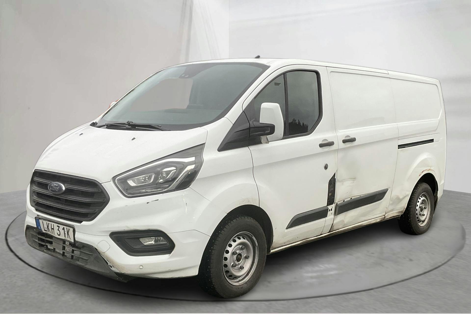 Presentationsfoto 1 av 15: Ford Transit Custom 300 MHEV (130hk) - 11 170 mil - Manuell - vit - 2021
