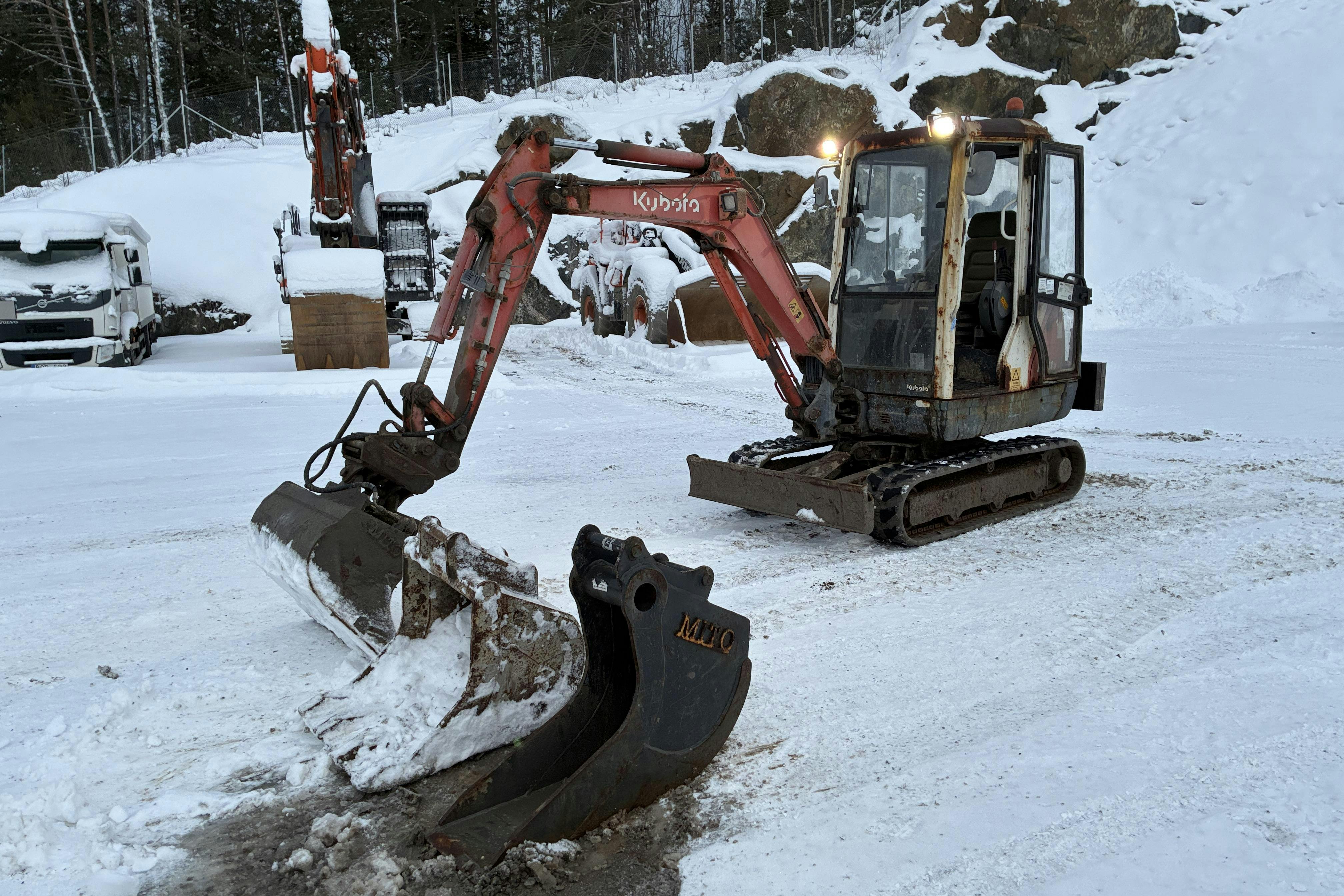 Presentationsfoto 1 av 93: Kubota KX61 Minigrävare - 0 km