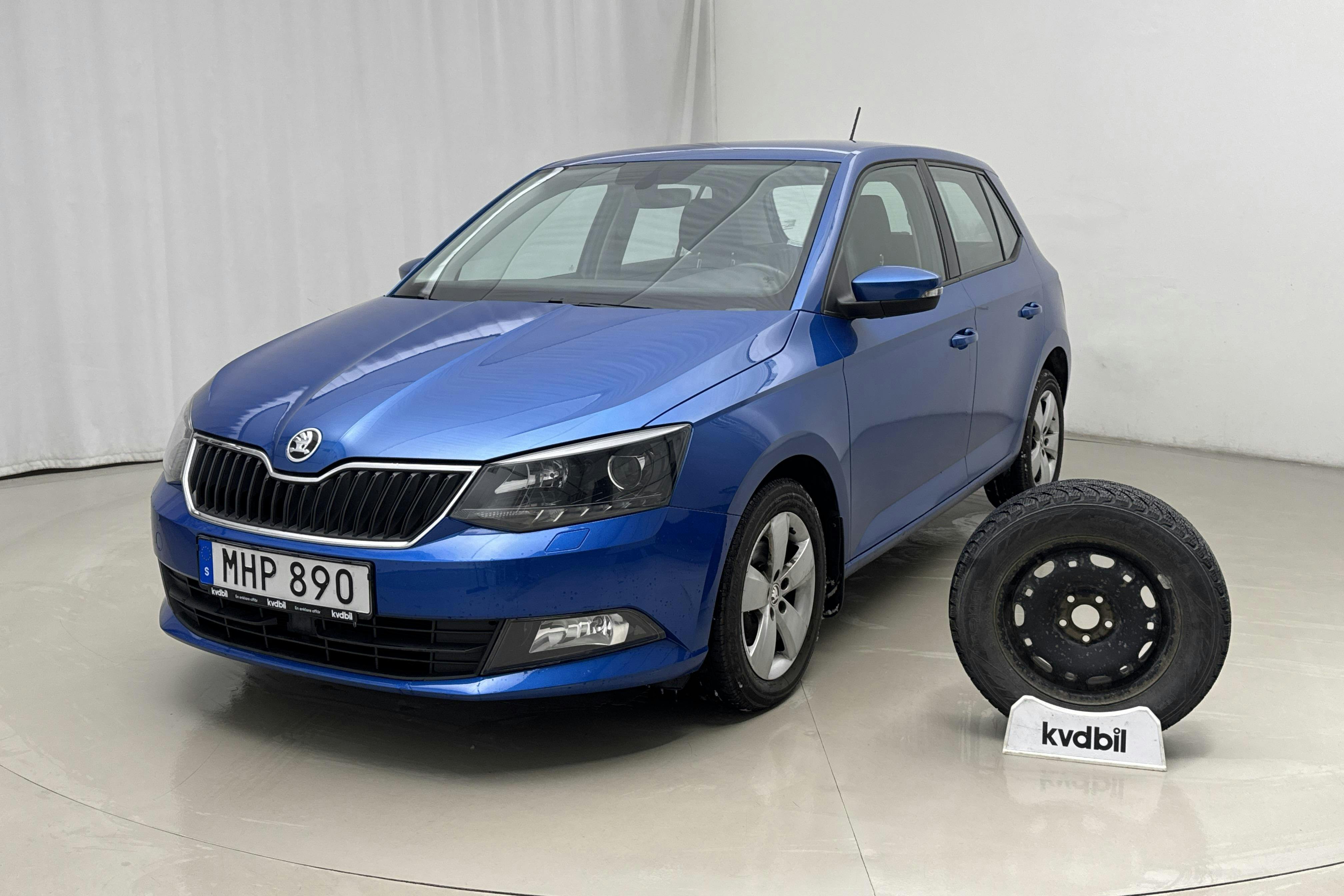 Præsentationsfoto 1 af 14: Skoda Fabia 1.2 TSI (90hk) - 80 390 kilometer - Manuel - Blå farve - 2016