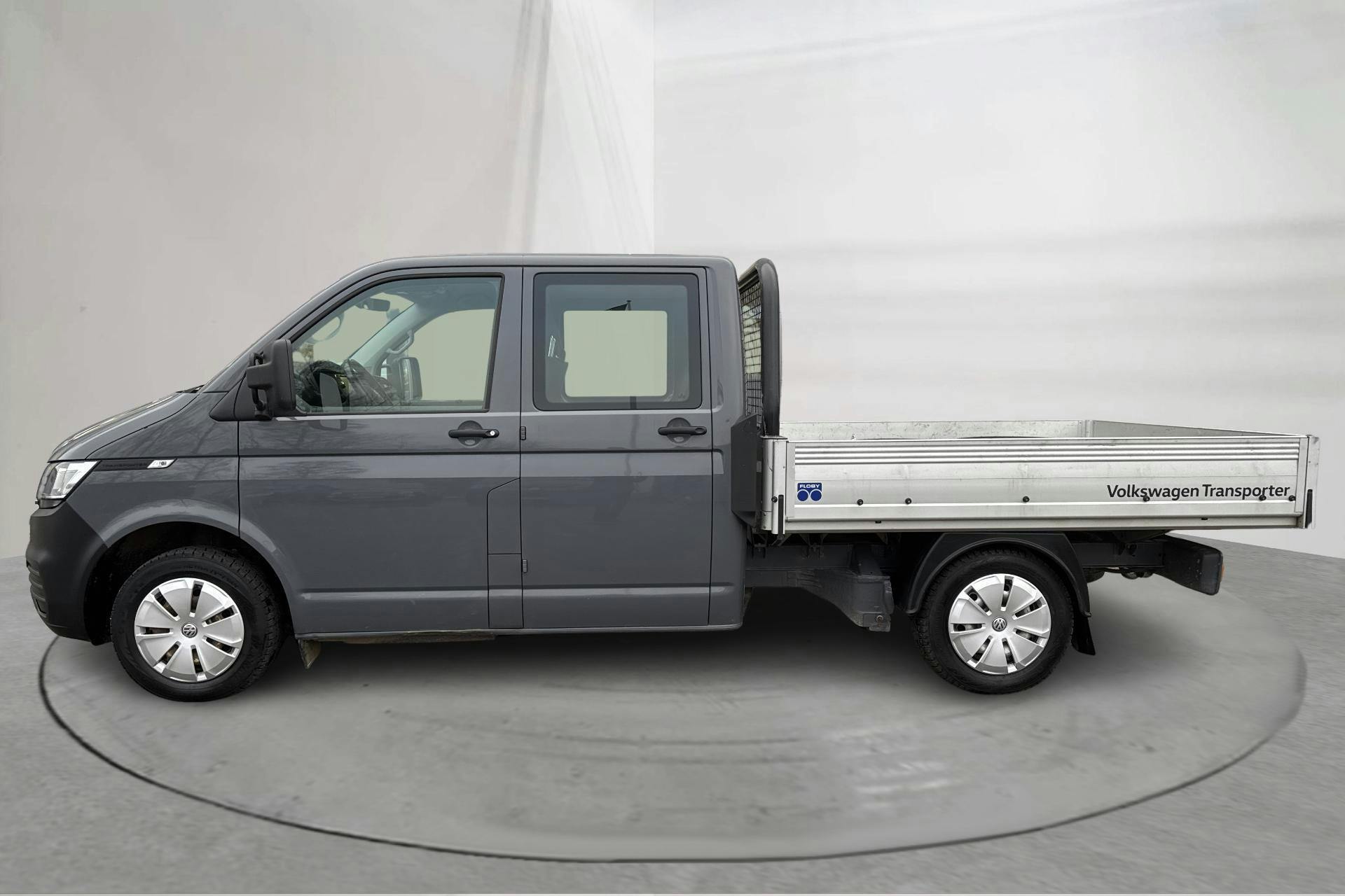 Presentation photo 2 of 14: VW Transporter Pickup T6.1 TDI (110hk) - 91 030 km - Manual - gray - 2022