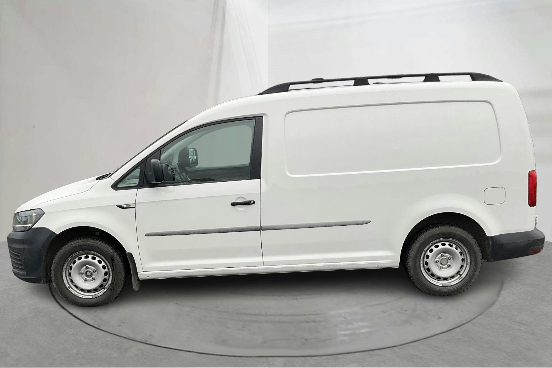 Presentationsfoto 2 av 13: VW Caddy 2.0 TDI Maxi Skåp (102hk) - 10 577 mil - Automat - vit - 2019