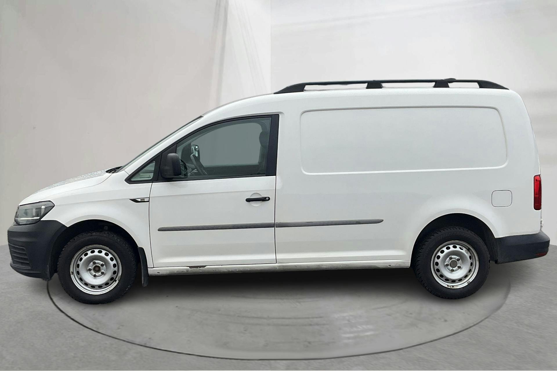 Presentationsfoto 2 av 13: VW Caddy 2.0 TDI Maxi Skåp (102hk) - 14 624 mil - Automat - vit - 2019