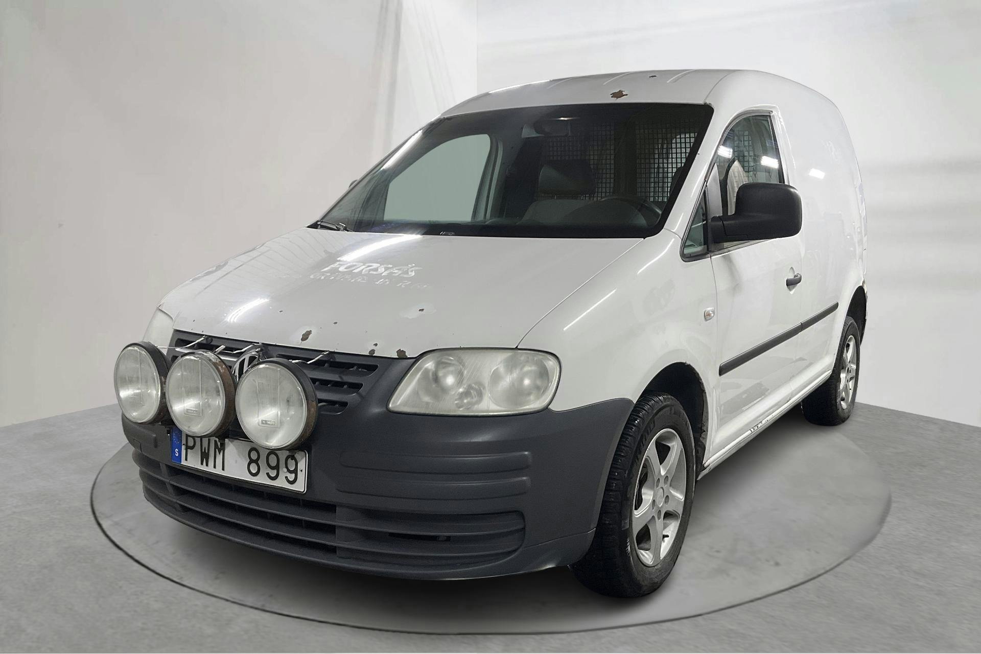 Presentationsfoto 1 av 13: VW Caddy 1.9 TDI Skåp 4motion (105hk) - 25 022 mil - Manuell - vit - 2010