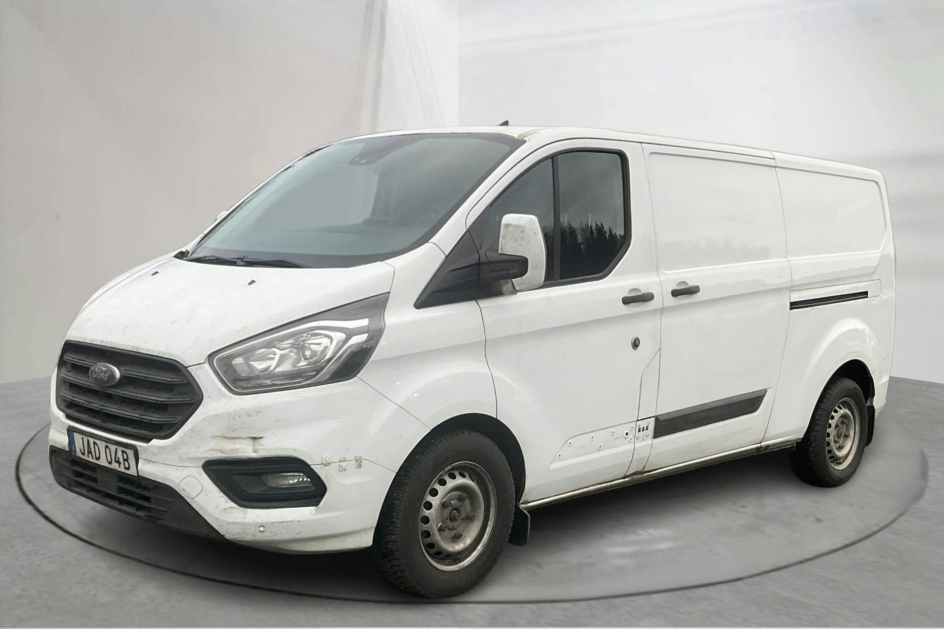 Presentationsfoto 1 av 15: Ford Transit Custom 300 MHEV (130hk) - 7 907 mil - Manuell - vit - 2023