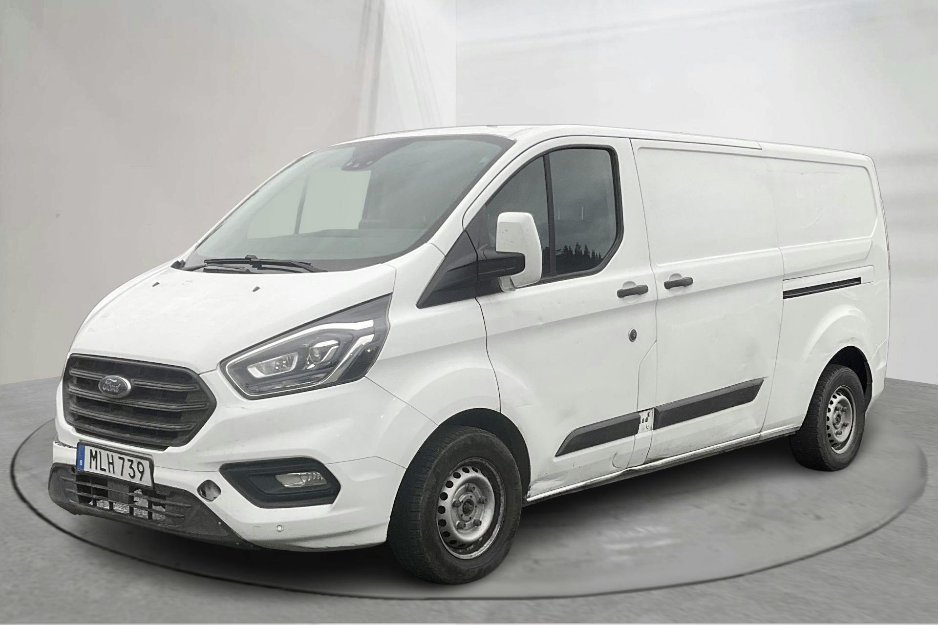 Presentationsfoto 1 av 13: Ford Transit Custom 300 MHEV (130hk) - 15 292 mil - Manuell - vit - 2021