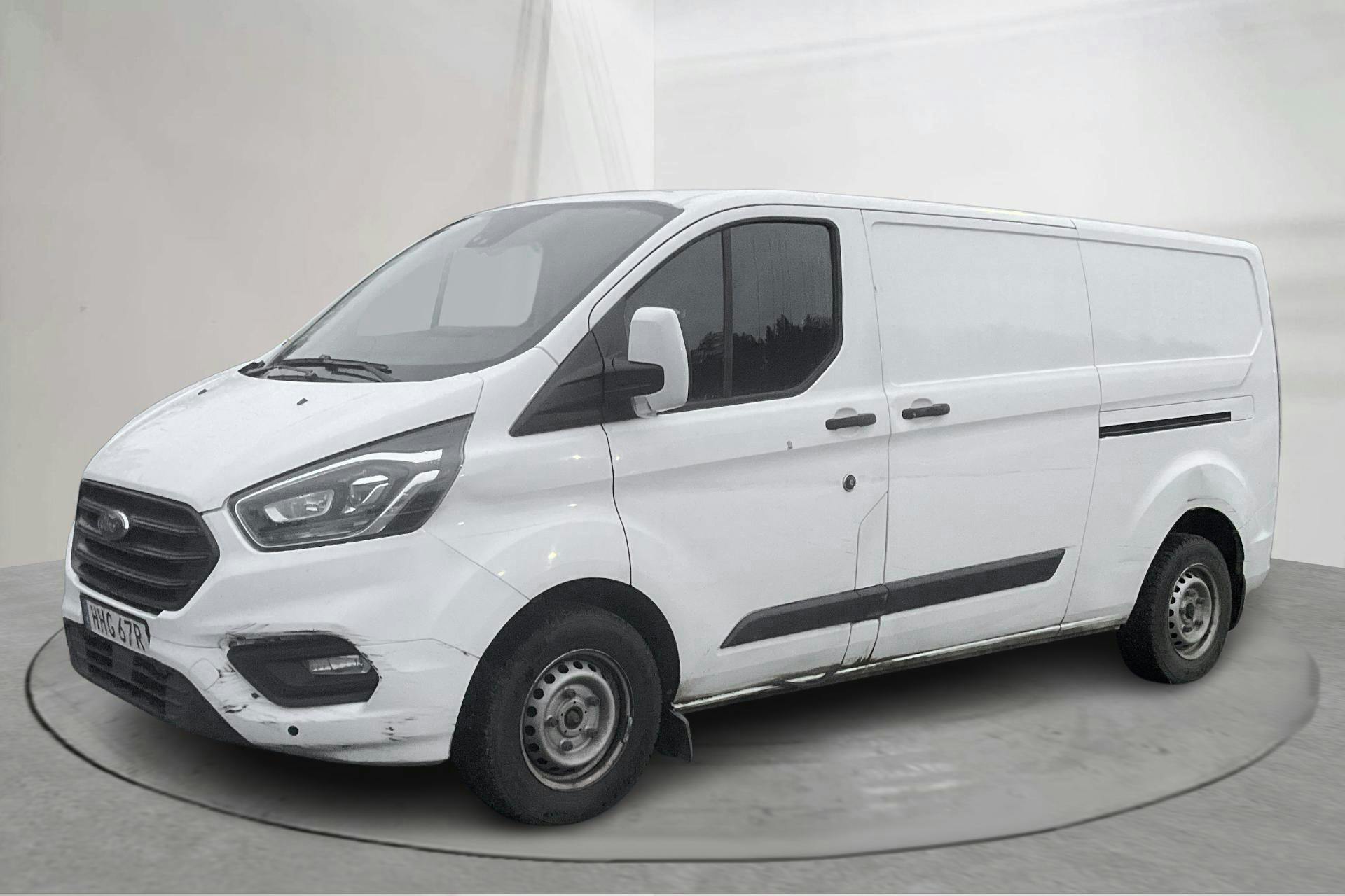 Presentationsfoto 1 av 15: Ford Transit Custom 300 MHEV (130hk) - 11 803 mil - Manuell - vit - 2021