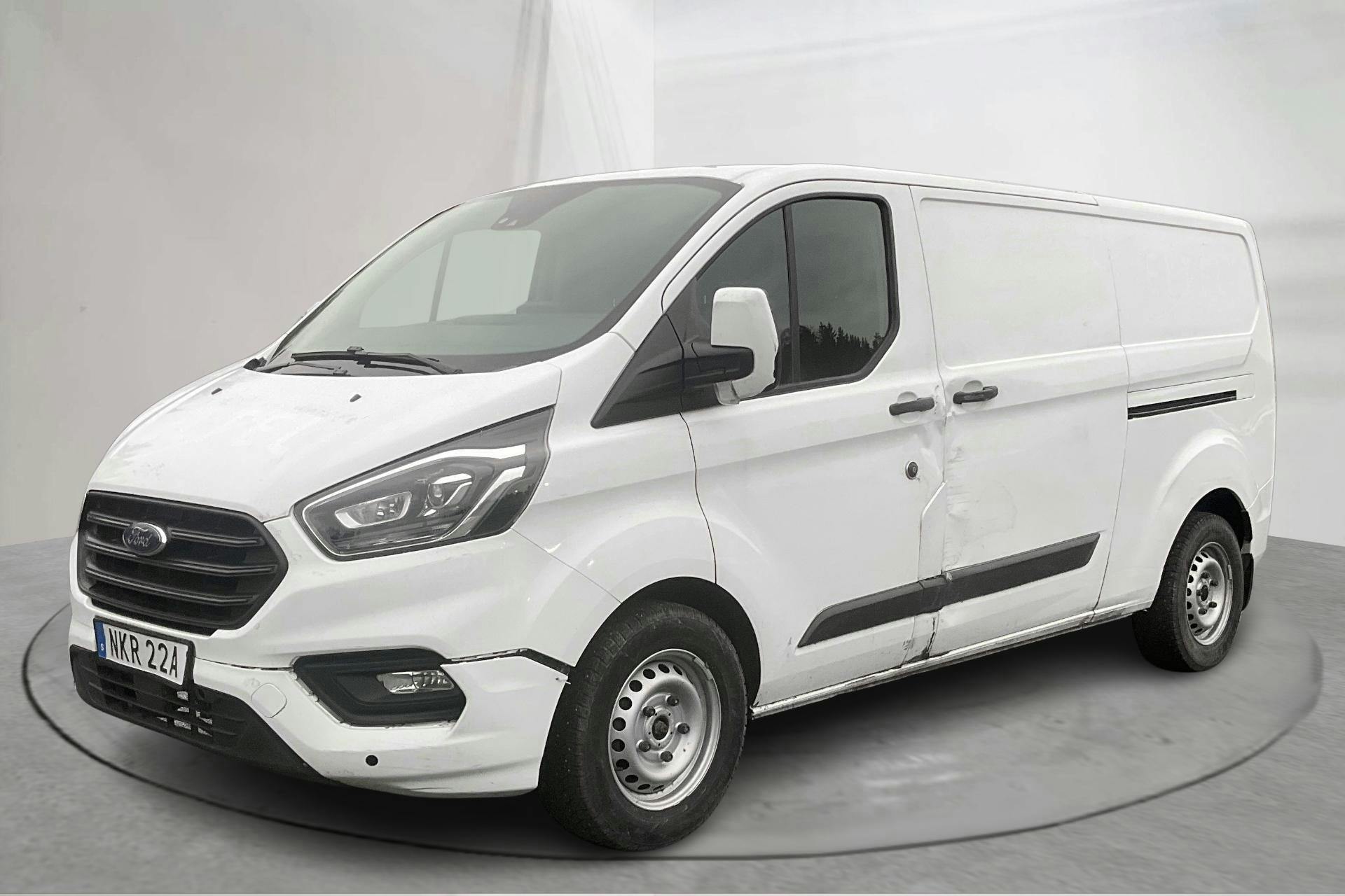 Presentationsfoto 1 av 14: Ford Transit Custom 300 MHEV (130hk) - 13 919 mil - Manuell - vit - 2021