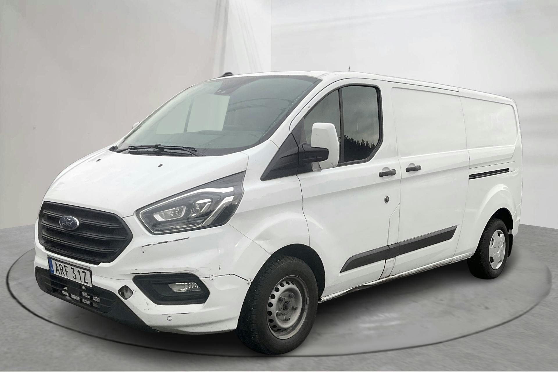 Presentationsfoto 1 av 14: Ford Transit Custom 300 MHEV (130hk) - 13 081 mil - Manuell - vit - 2021