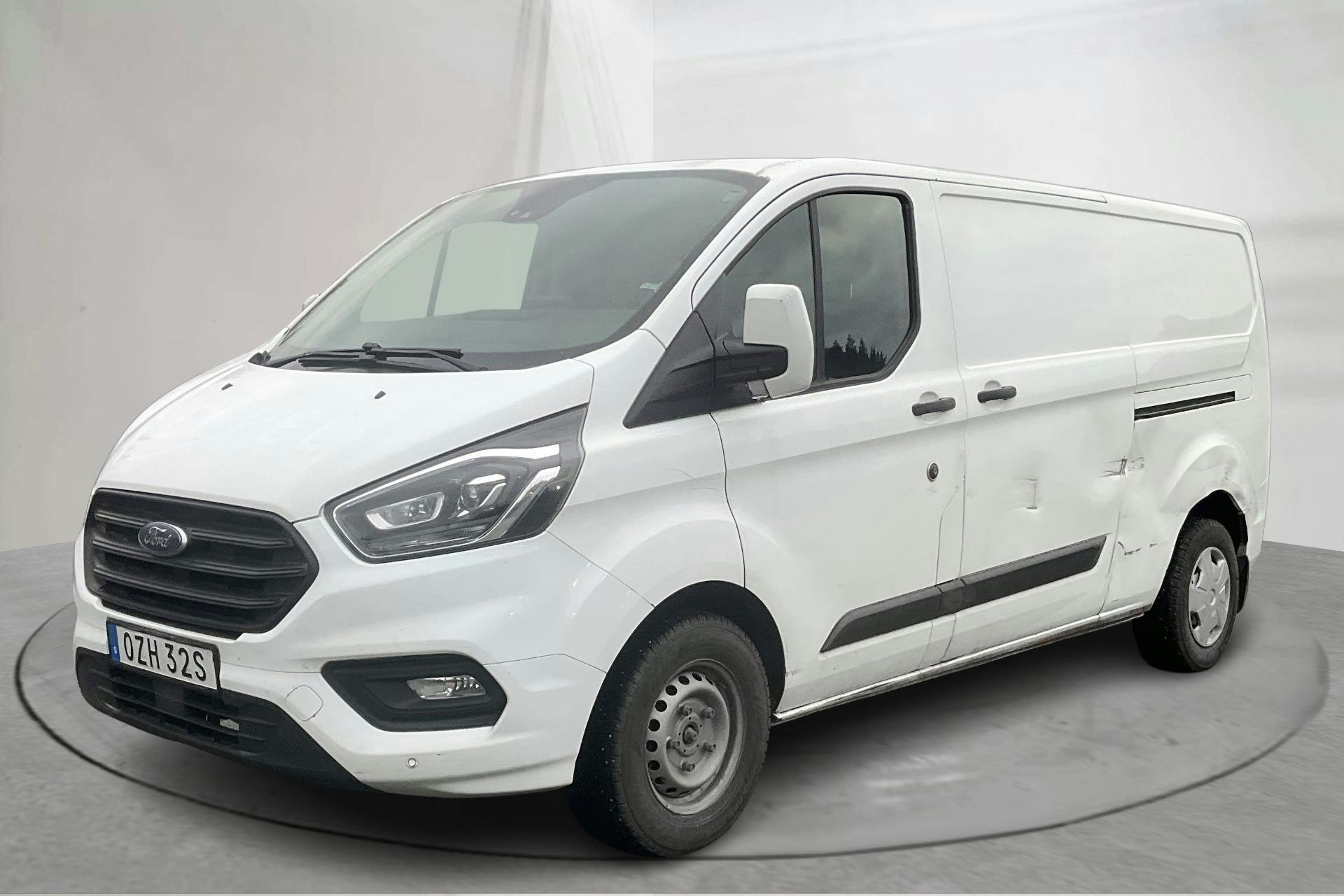 Presentationsfoto 1 av 14: Ford Transit Custom 300 MHEV (130hk) - 12 722 mil - Manuell - vit - 2021