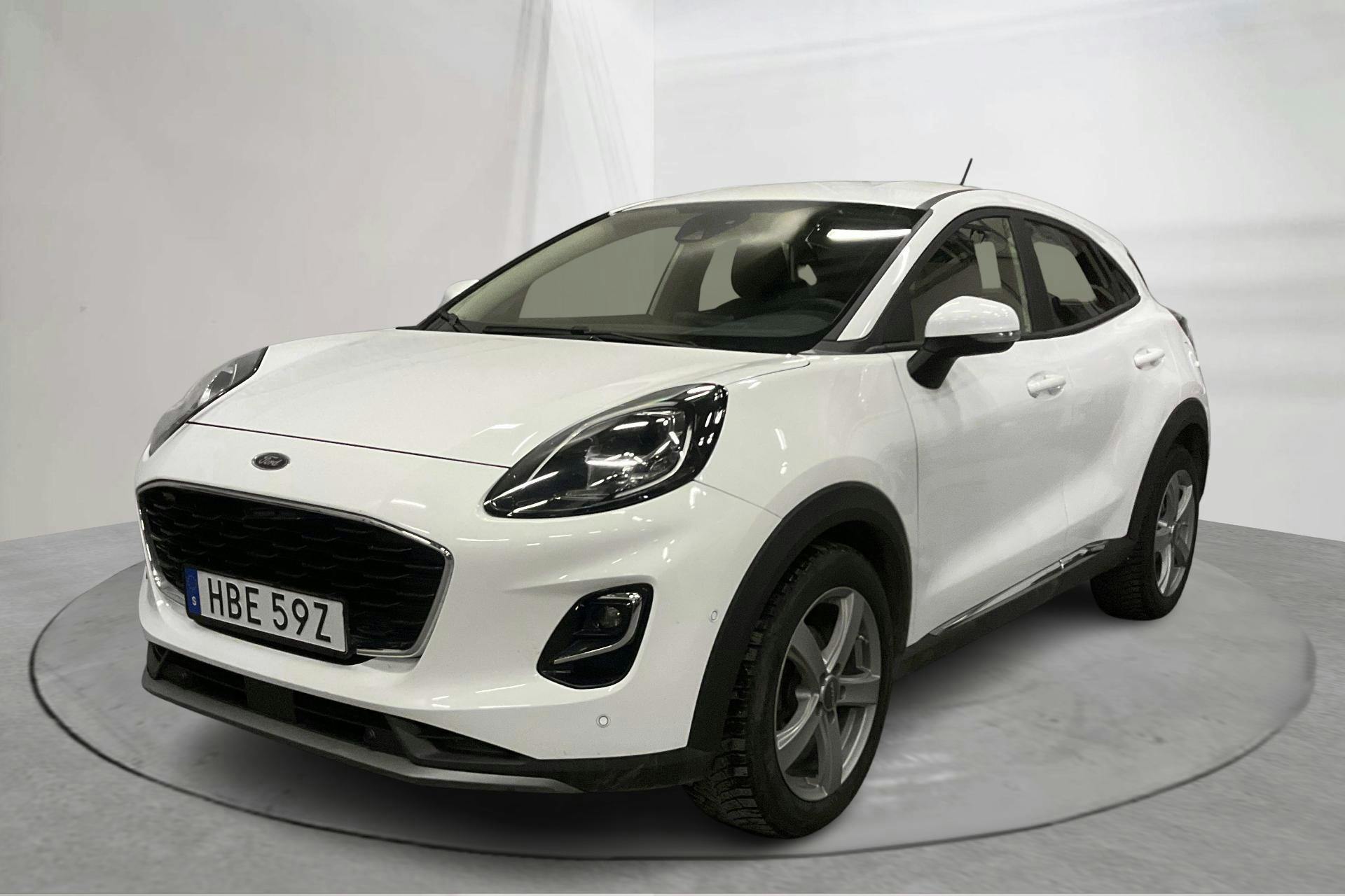 Presentation photo 1 of 15: Ford Puma 1.0T MHEV (125hk) - 114 950 km - Automatic - white - 2022