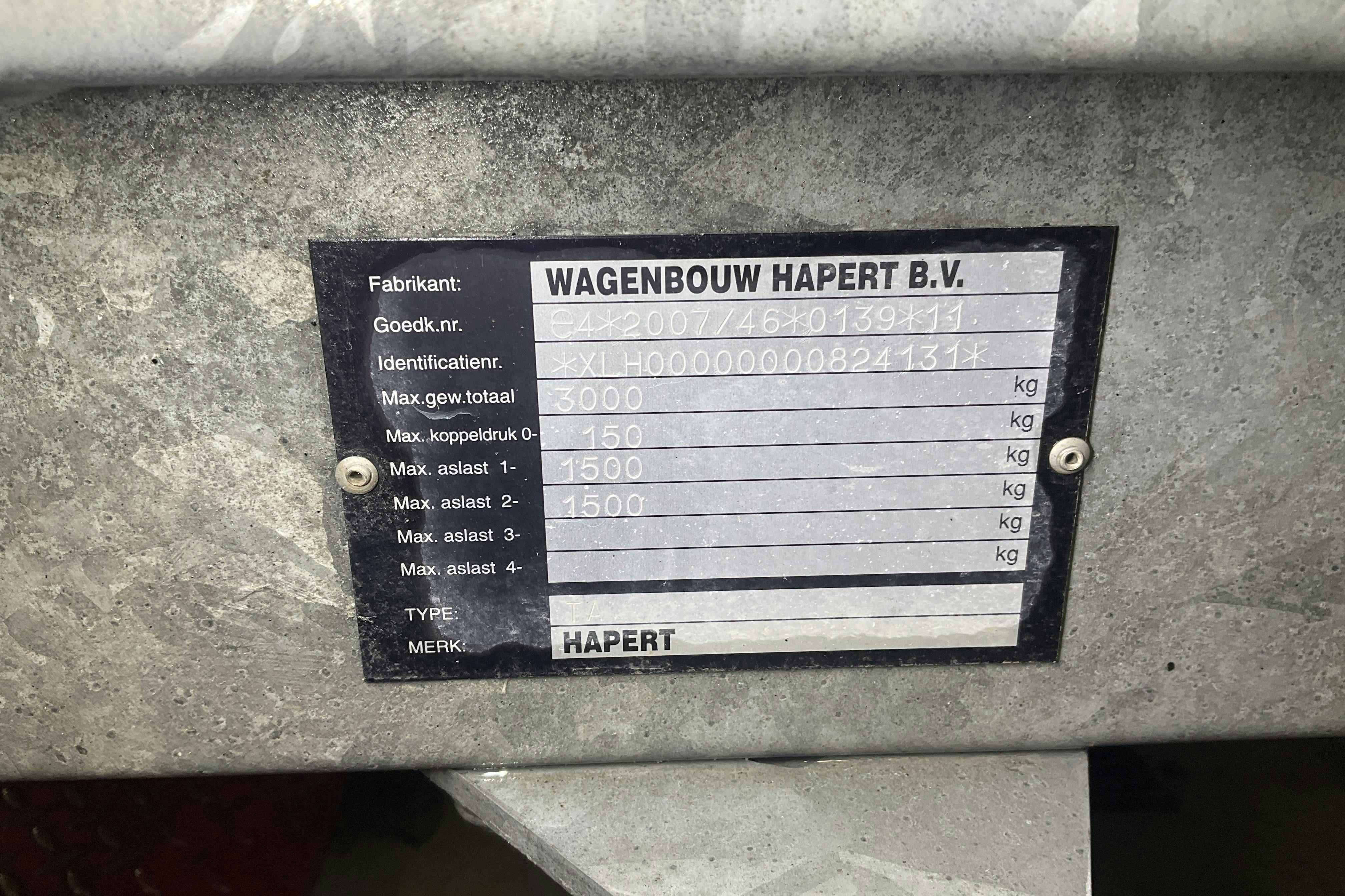 Presentationsfoto 17 av 17: HAPERT SAPPHIRE Skåpsläpvagn Släpvagn - 0 km - vit - 2019