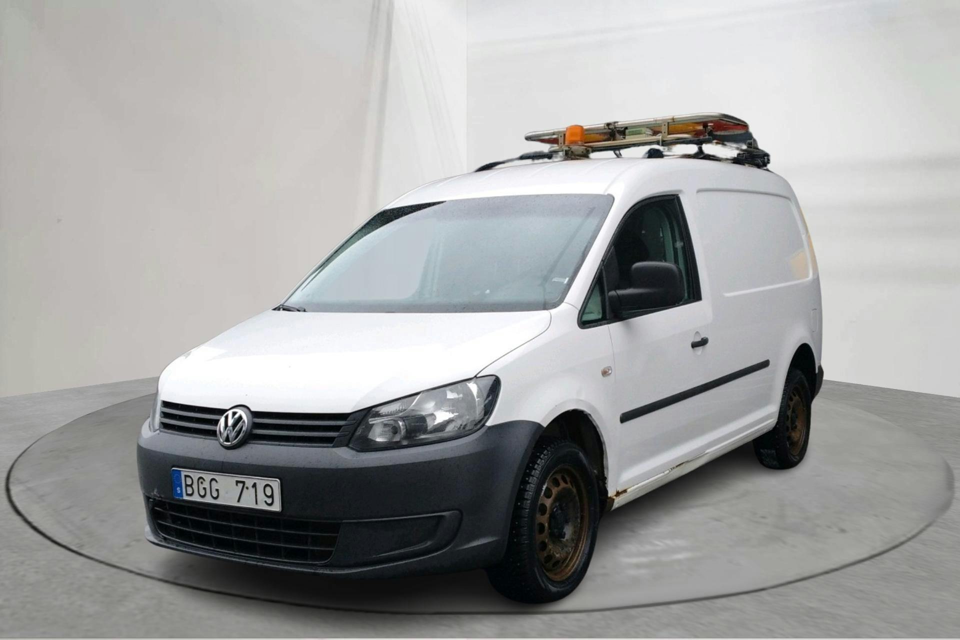 Presentationsfoto 1 av 14: VW Caddy 2.0 TDI Maxi Skåp 4-motion (140hk) - 19 734 mil - Automat - vit - 2012