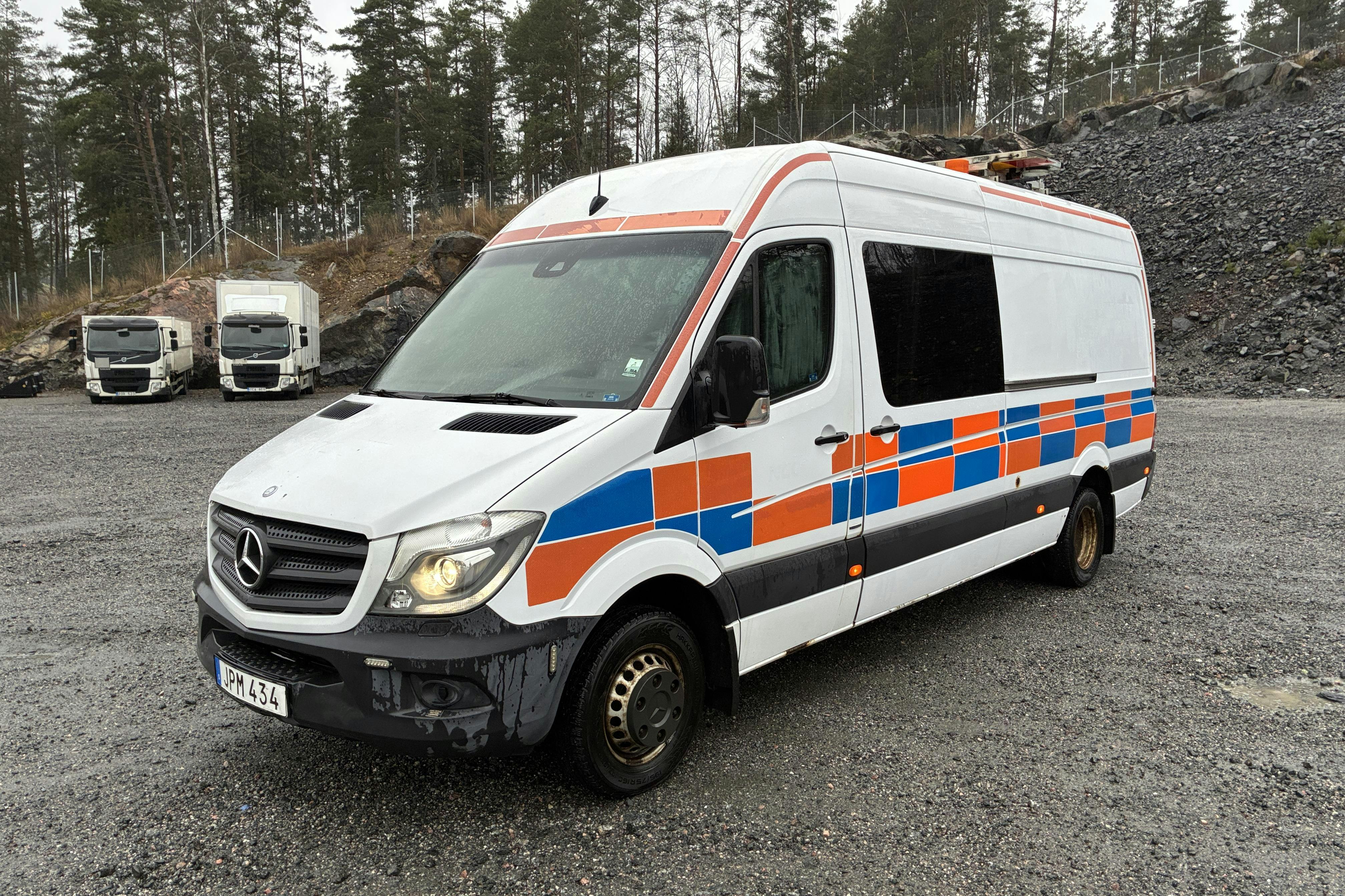 Presentationsfoto 1 av 117: Mercedes Sprinter 516 CDI (163hk) - 102 696 km - Automat - vit - 2015