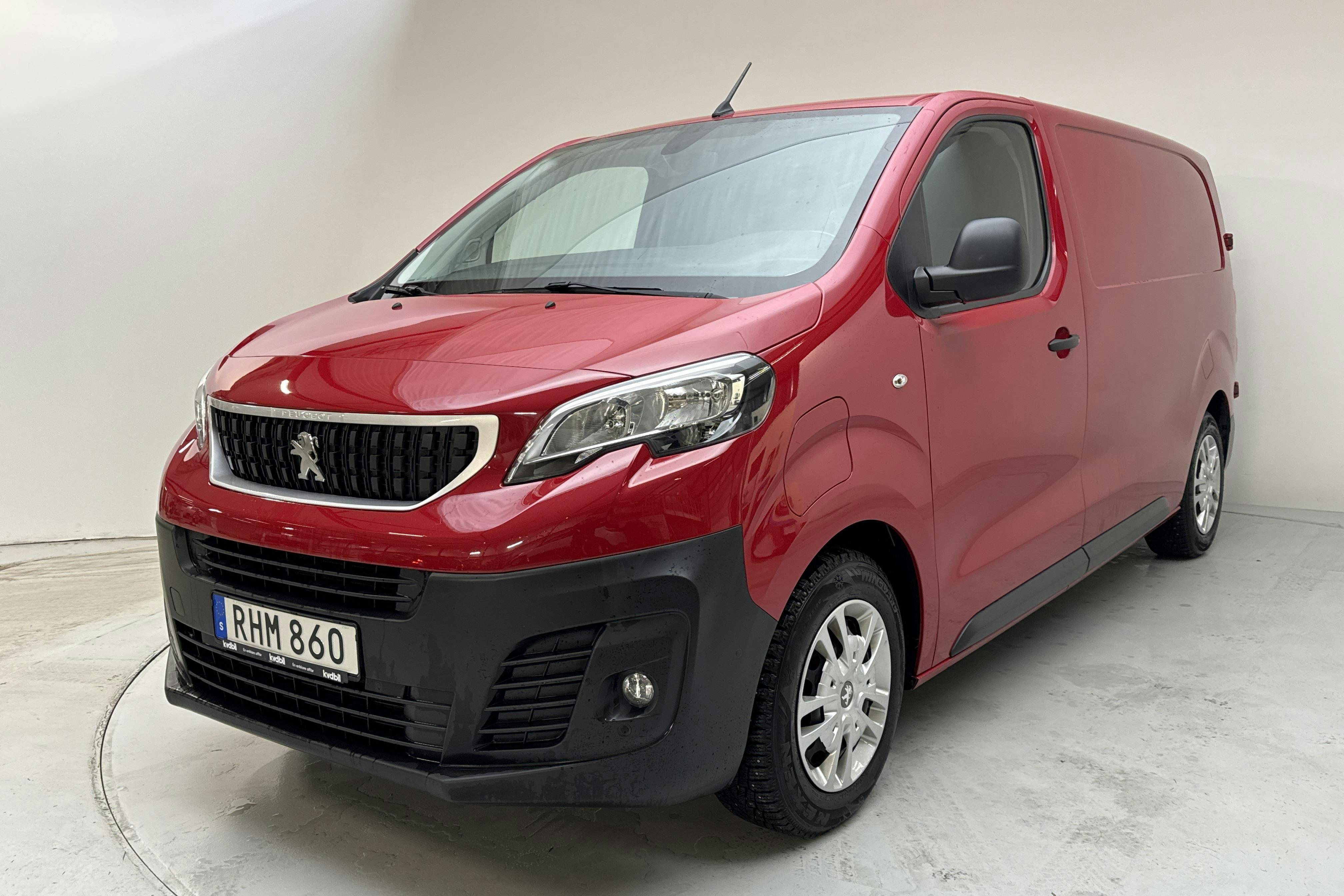 Presentation photo 1 of 15: Peugeot e-Expert Skåp 75kWh (136hk) - 87 910 km - Automatic - red - 2022