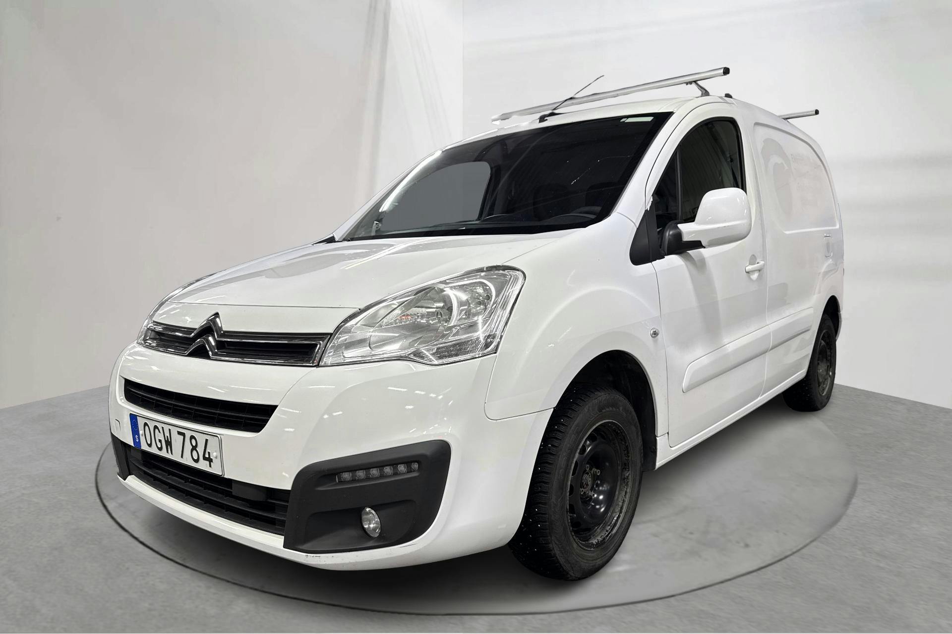 Presentation photo 1 of 13: Citroën Berlingo 1.6 BlueHDi Skåp (100hk) - 160 910 km - Manual - white - 2016