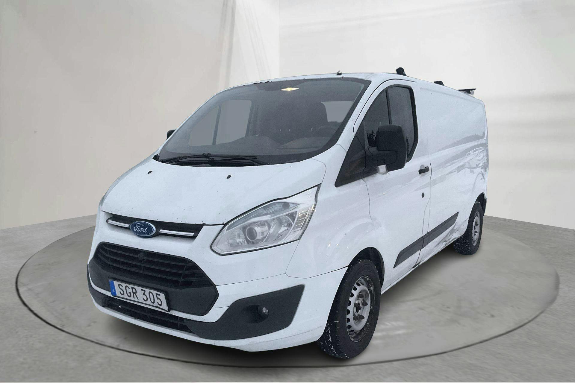 Presentationsfoto 1 av 12: Ford Transit Custom 290 (125hk) - 23 018 mil - Manuell - vit - 2015