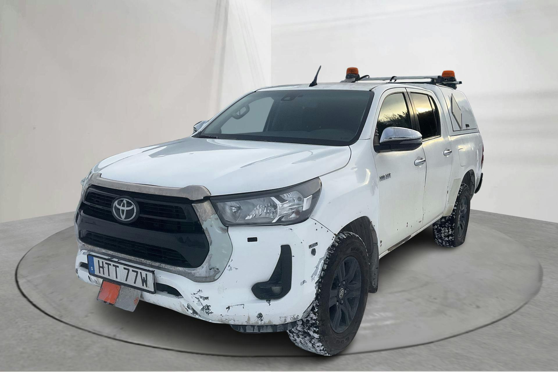 Presentation photo 1 of 12: Toyota Hilux 2.4 D 4WD (150hk) - 28 050 km - Automatic - white - 2021