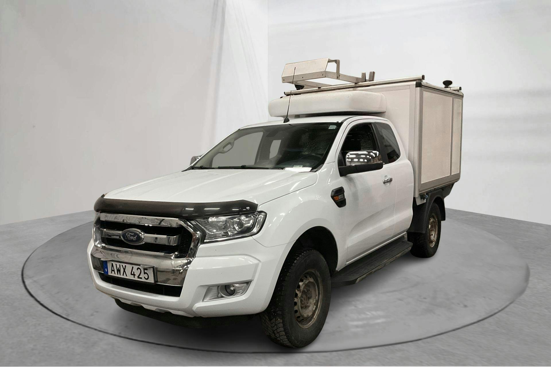 Presentation photo 1 of 18: Ford Ranger 2.2 TDCi 4WD (160hk) - 253 590 km - Manual - white - 2018