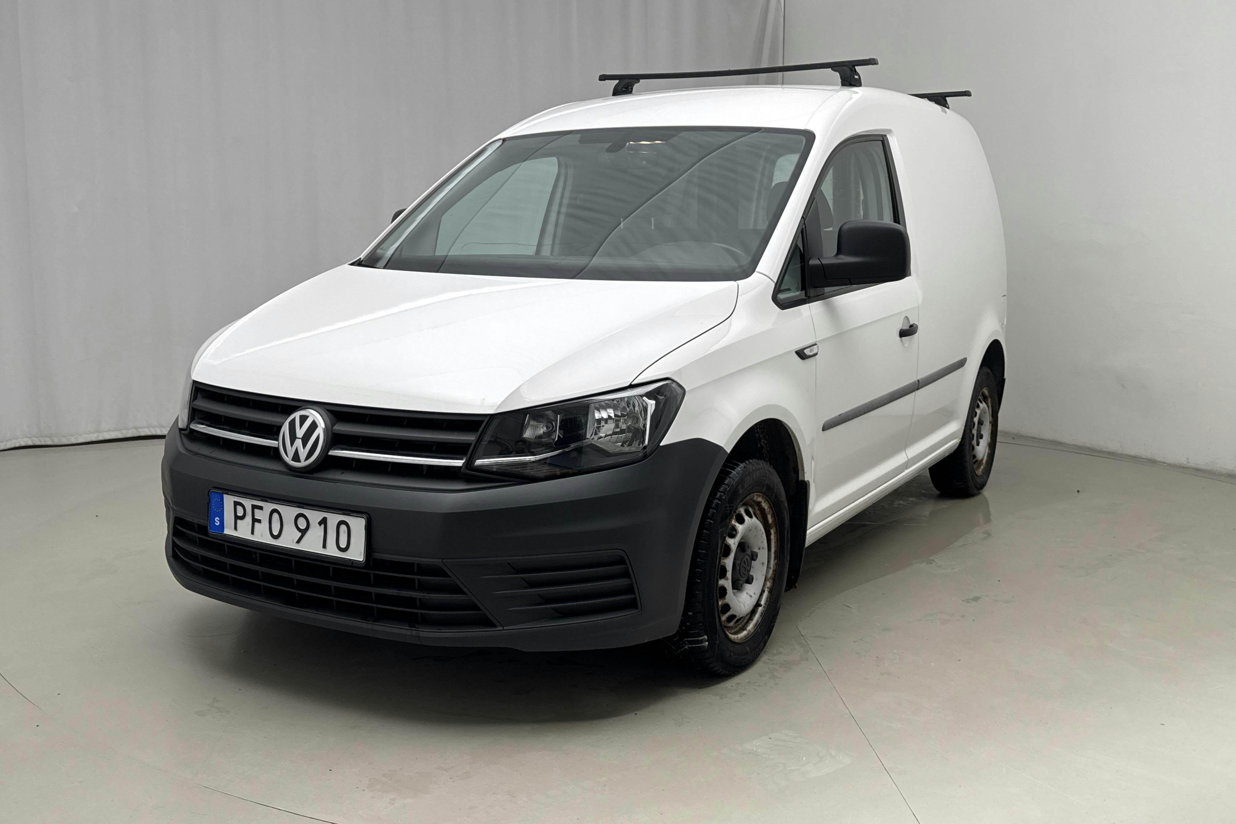 Presentation photo 1 of 11: VW Caddy 2.0 TDI Skåp (75hk) - 61 440 km - Manual - white - 2017