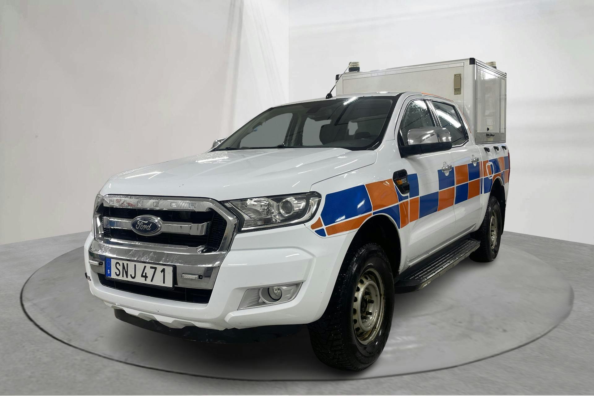 Presentationsfoto 1 av 15: Ford Ranger 2.2 TDCi 4WD (160hk) - 12 943 mil - Automat - vit - 2017