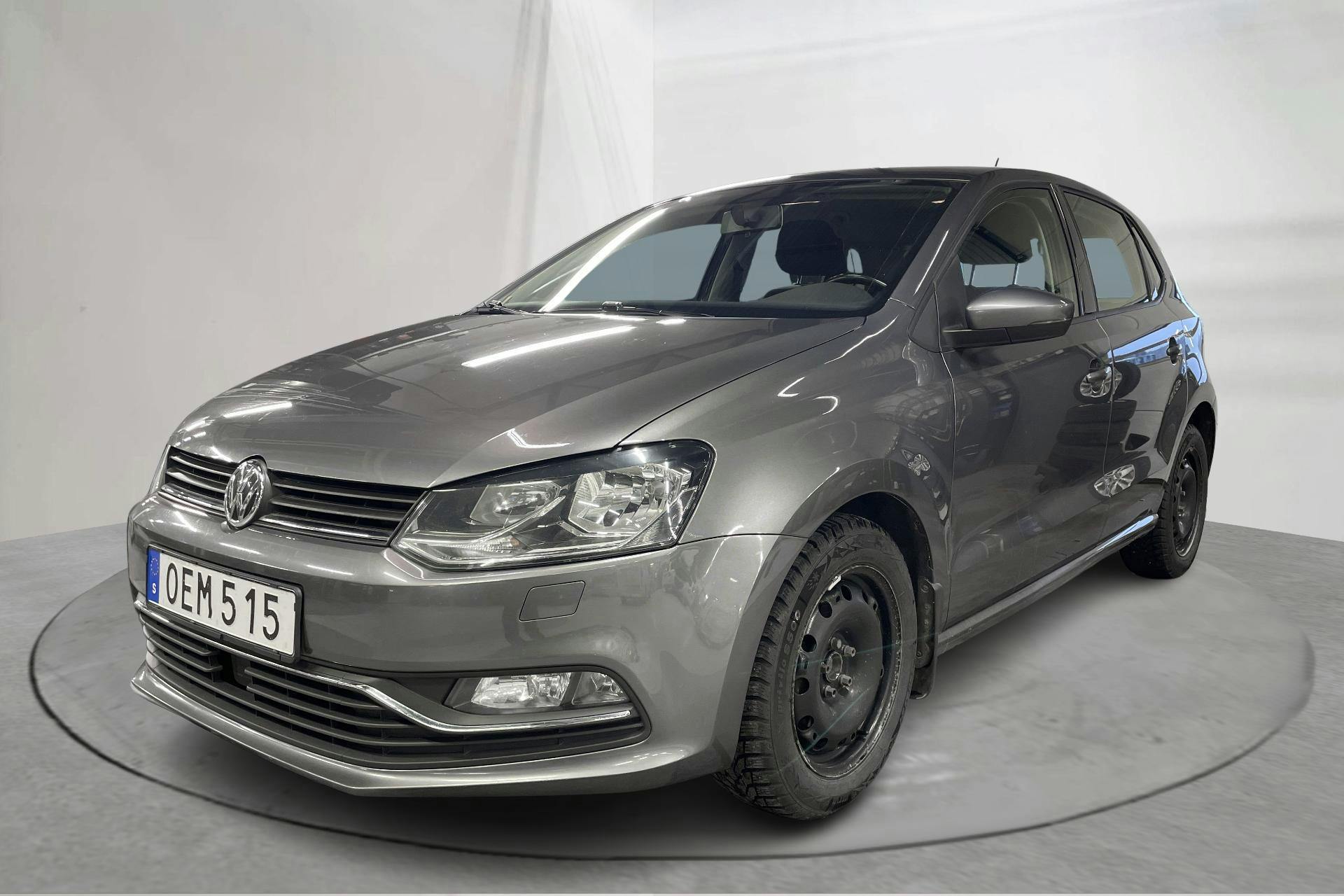 Presentation photo 1 of 14: VW Polo 1.2 TSI 5dr (90hk) - 157 190 km - Automatic - Dark Grey - 2017