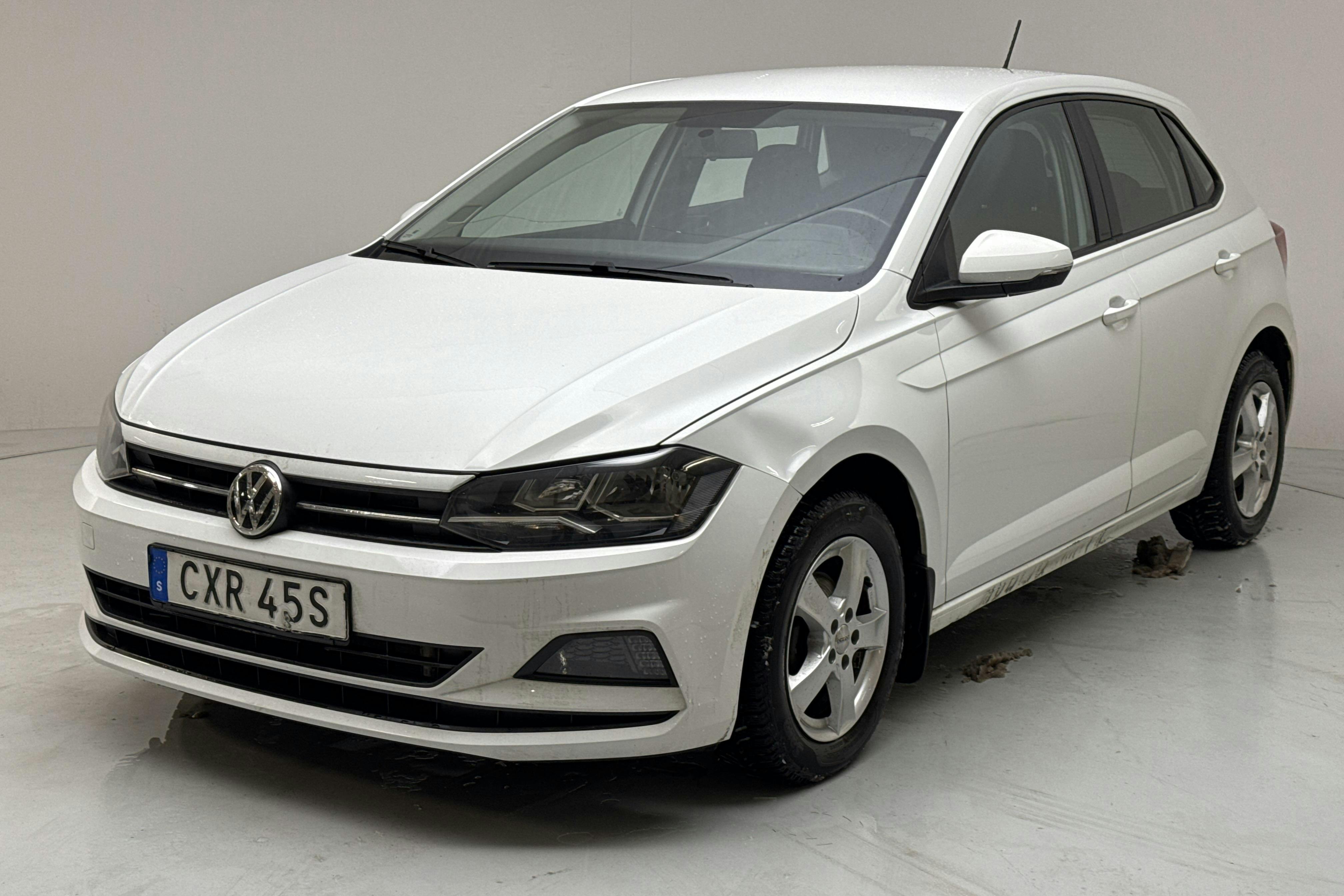 Presentationsfoto 1 av 22: VW Polo 1.0 TSI 5dr (95hk) - 19 251 mil - Automat - vit - 2020