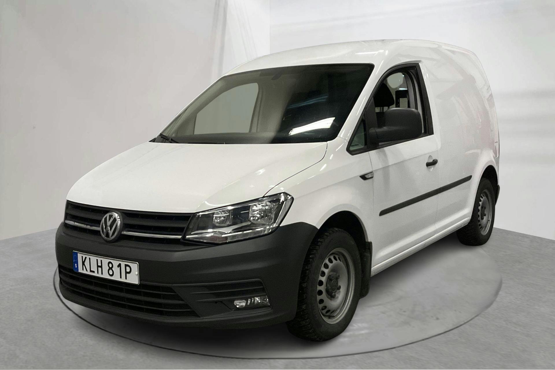 Presentationsfoto 1 av 16: VW Caddy 2.0 TDI Skåp (75hk) - 8 576 mil - Manuell - vit - 2020