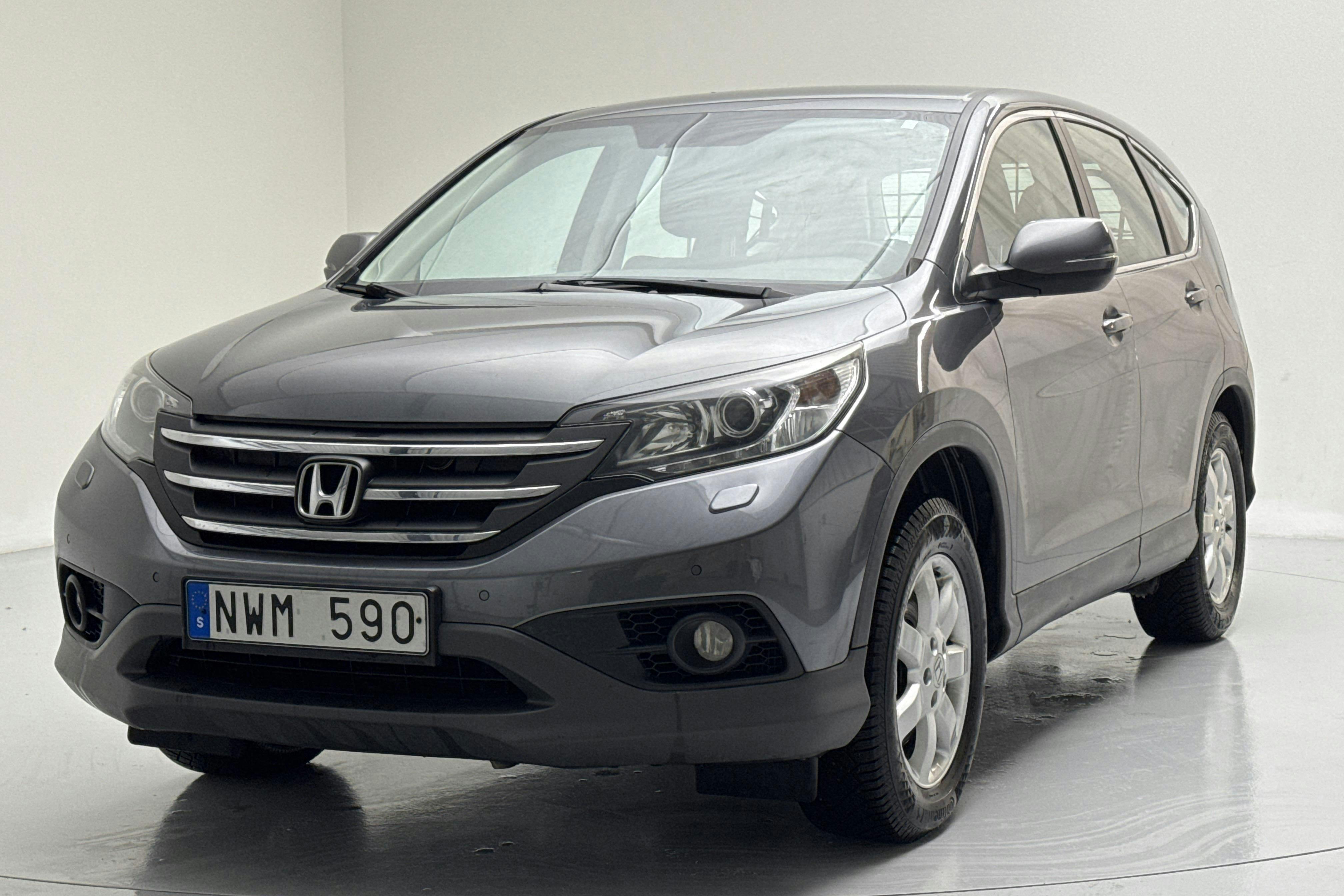 Presentation photo 1 of 12: Honda CR-V 2.2 i-DTEC 4WD (150hk) - 202 090 km - Automatic - Light Grey - 2013