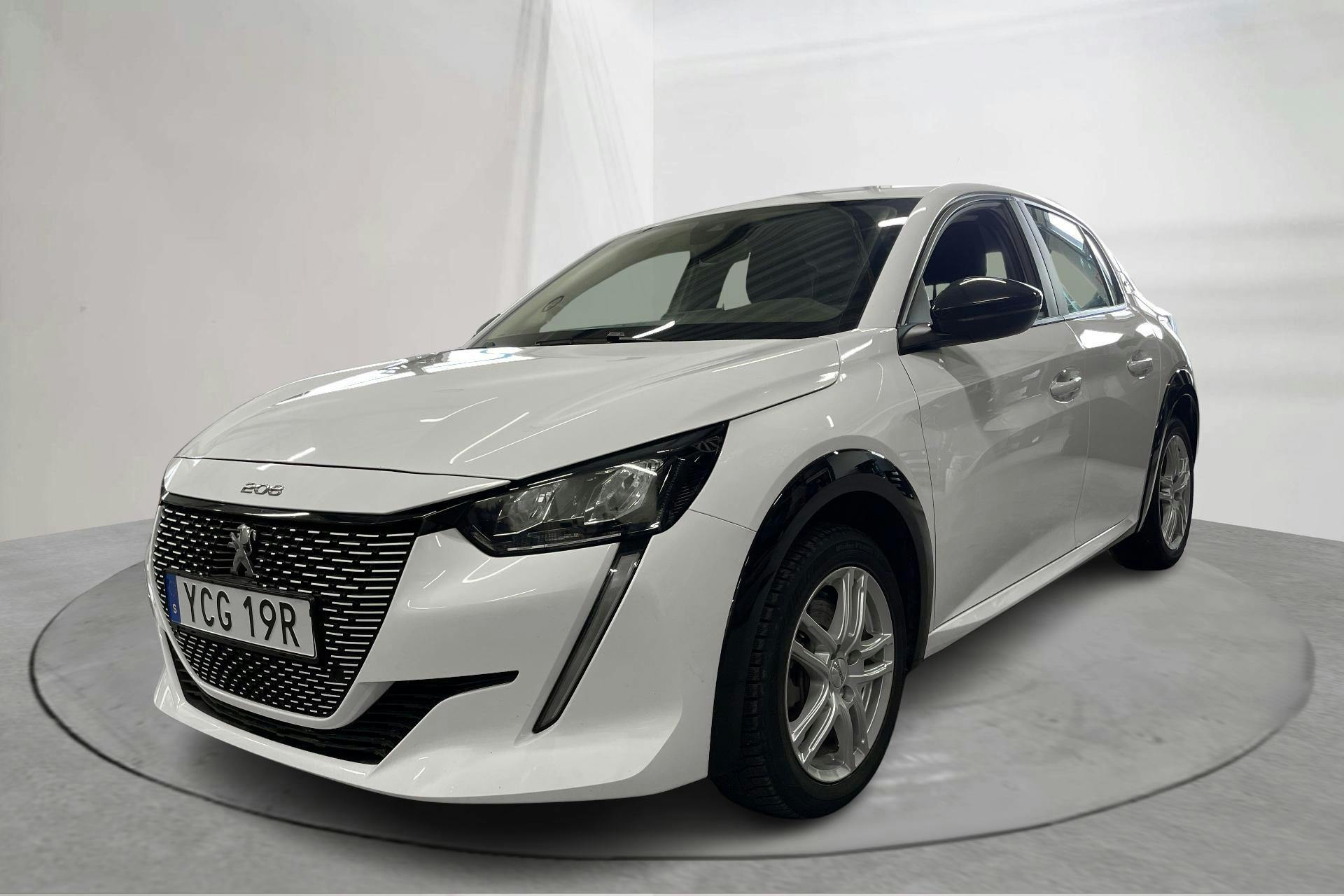 Presentation photo 1 of 16: Peugeot e-208 50kWh 5dr (136hk) - 81 660 km - Automatic - white - 2022