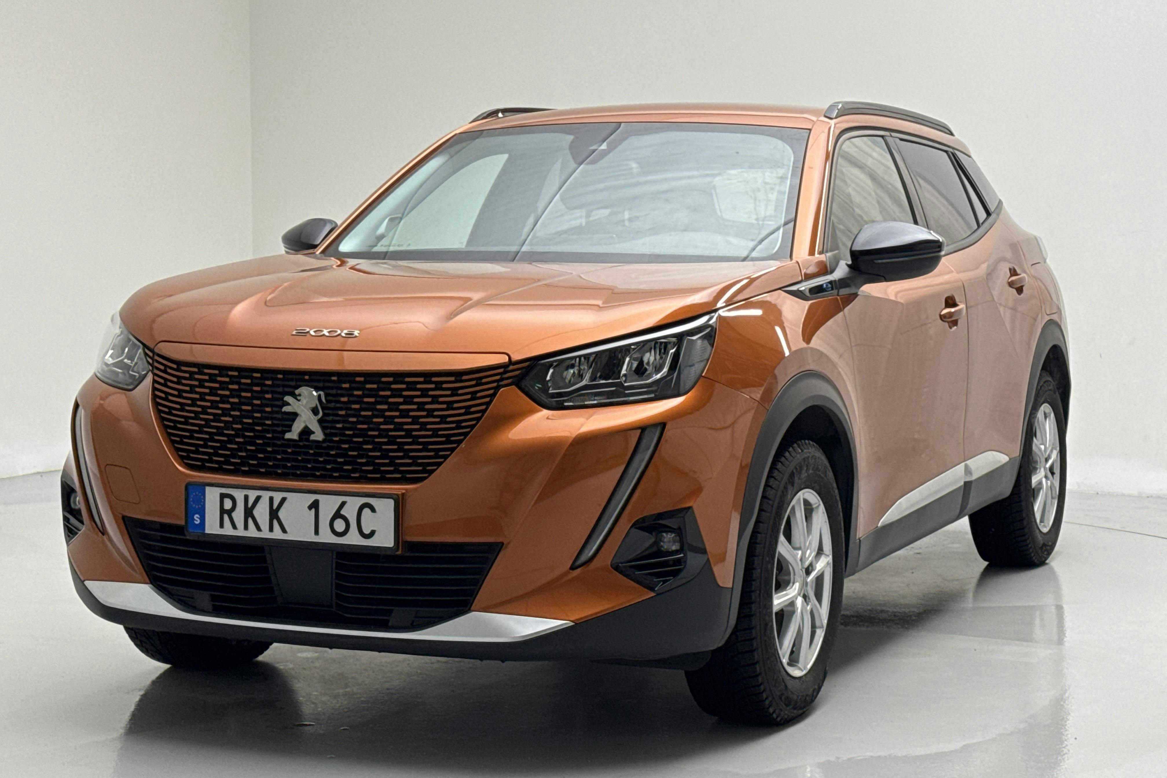 Presentation photo 1 of 15: Peugeot e-2008 50kWh (136hk) - 41 070 km - Automatic - orange - 2022