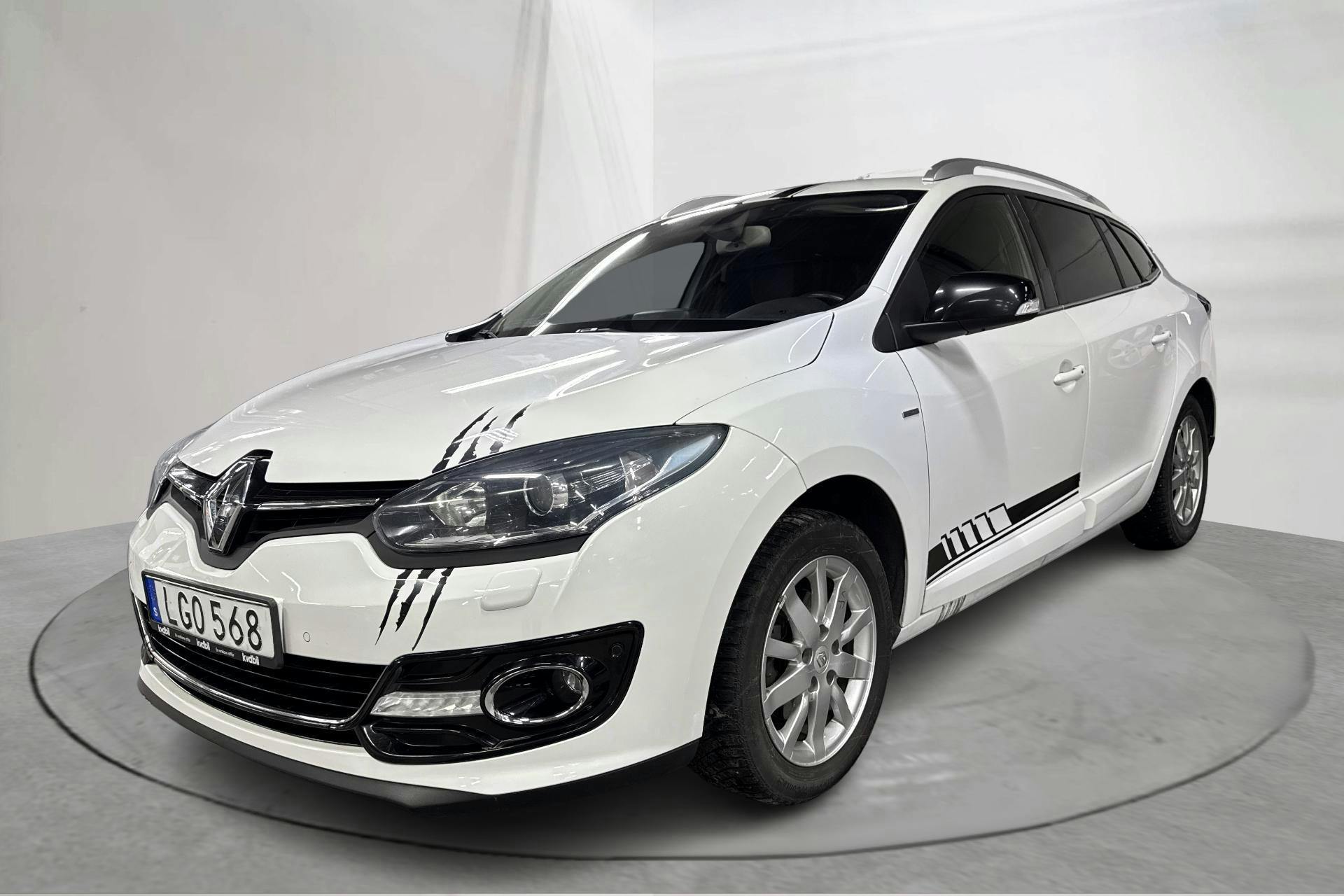Presentation photo 1 of 15: Renault Mégane 1.6 dCi Sport Tourer (130hk) - 140 580 km - Manual - white - 2016