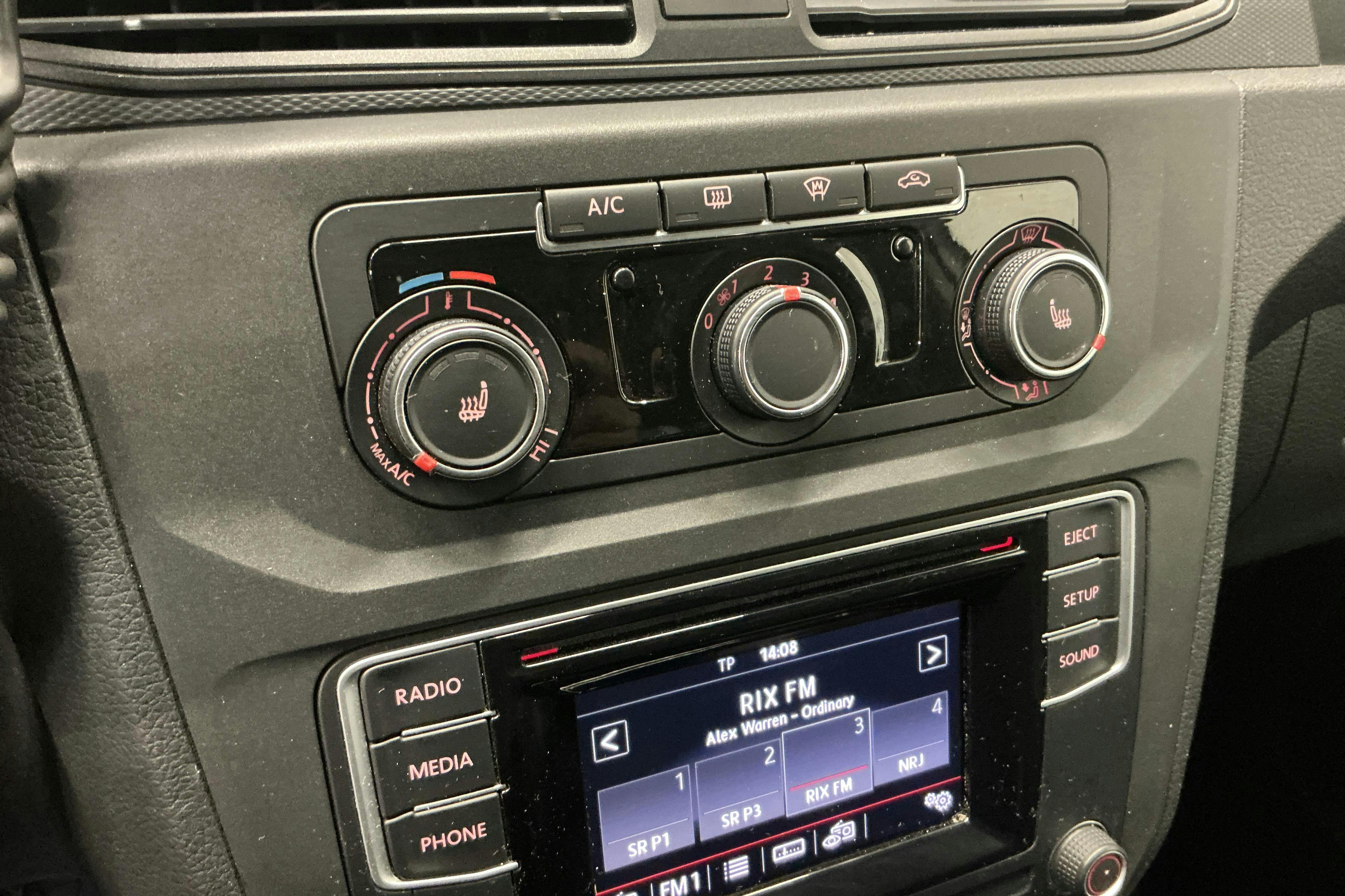 Presentationsfoto 14 av 14: VW Caddy 1.4 TGI Maxi Skåp (110hk) - 4 034 mil - Manuell - vit - 2020