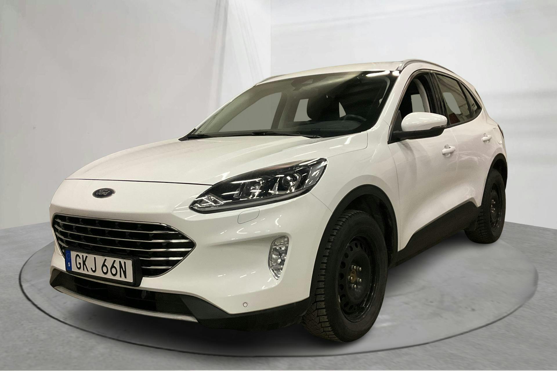 Presentation photo 1 of 17: Ford Kuga 2.5 Elhybrid AWD (190hk) - 134 500 km - Automatic - white - 2021