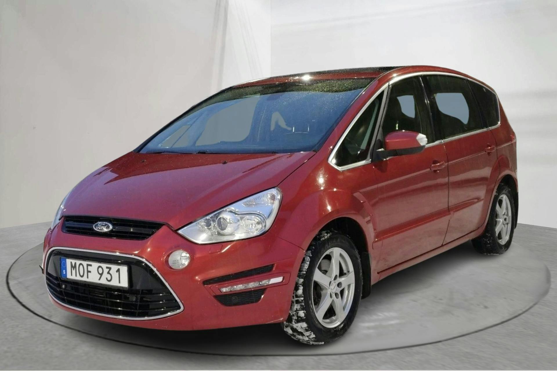 Præsentationsfoto 1 af 18: Ford S-MAX 2.0 Duratorq TDCi (163hk) - 190 710 kilometer - Salgsautomat - Rød farve - 2015