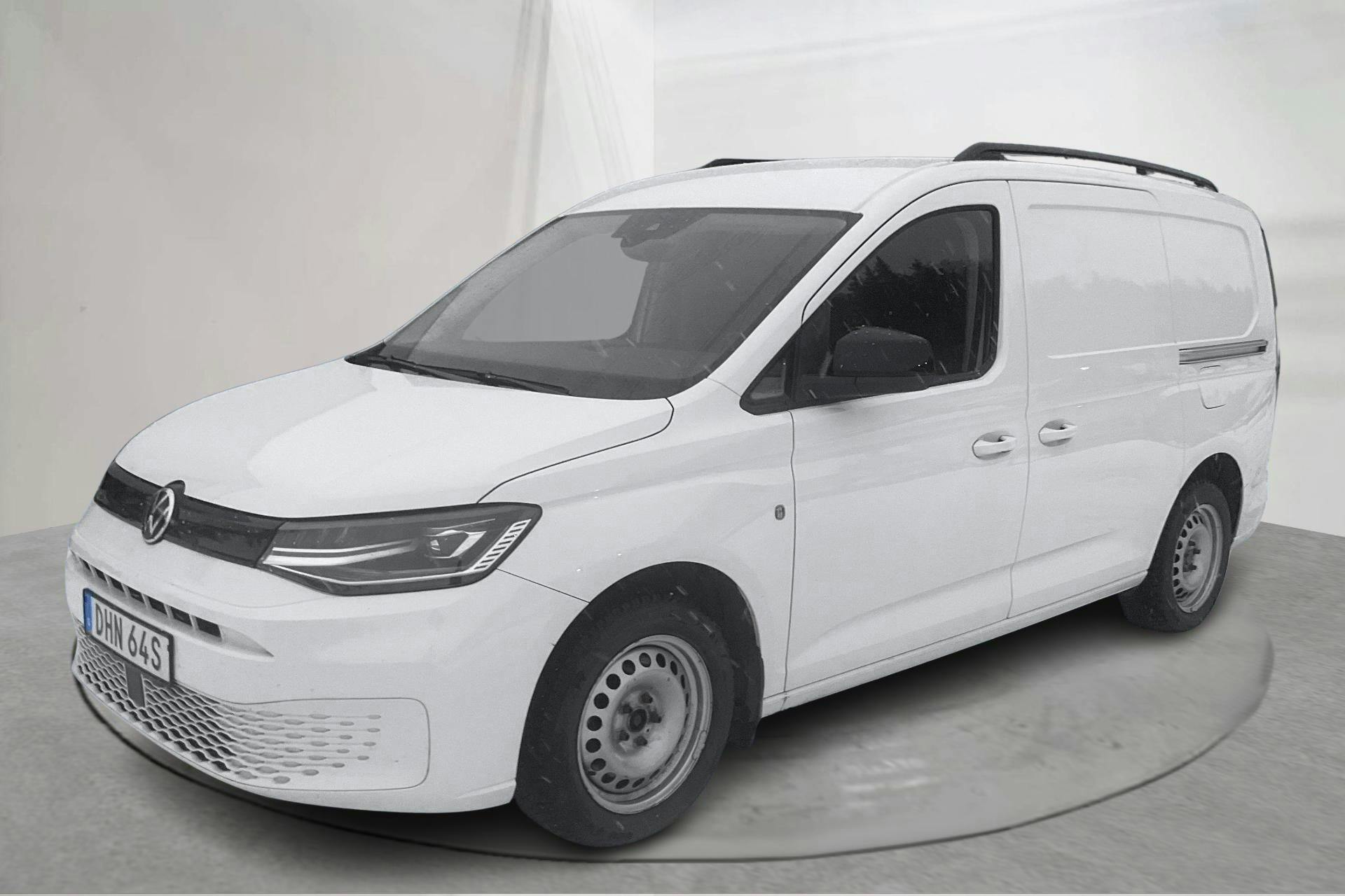 Presentationsfoto 1 av 14: VW Caddy Cargo Maxi 2.0 TDI (122hk) - 14 359 mil - Automat - vit - 2022