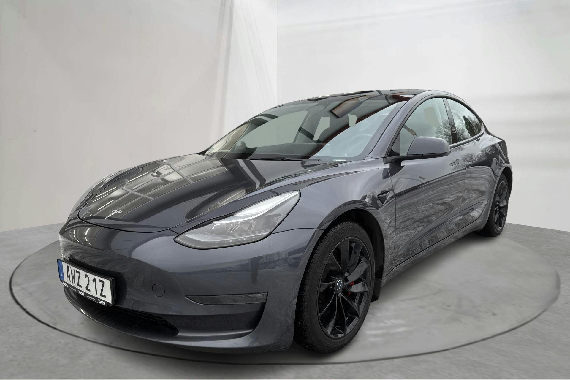 Zdjęcie prezentacyjne 1 z 20: Tesla Model 3 Performance AWD - 123 180 km - Automatyczna - szary - 2021