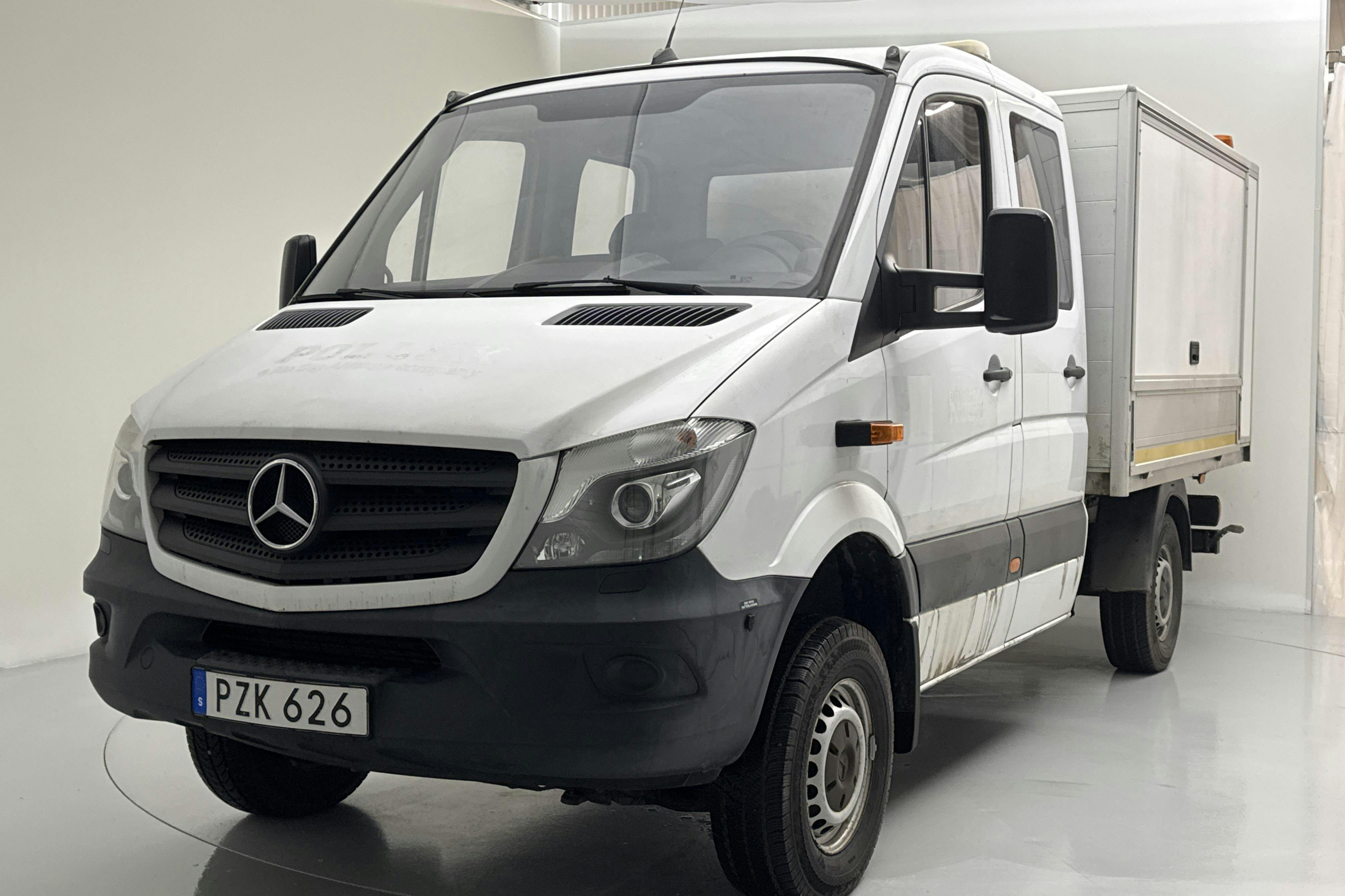 Presentationsfoto 1 av 15: Mercedes Sprinter 316 CDI Pickup 4x4 (163hk) - 19 249 mil - Automat - 2017