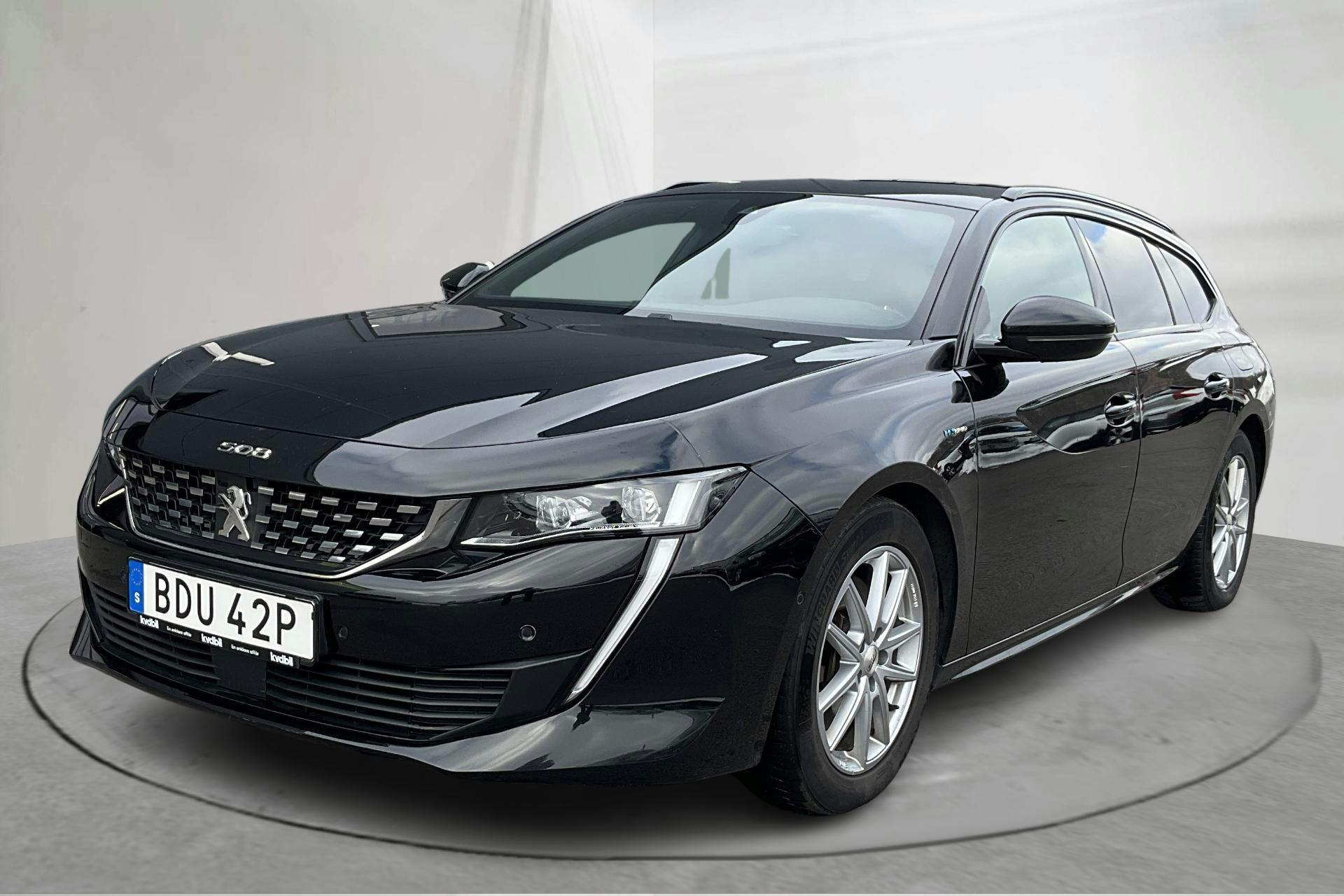 Presentation photo 1 of 20: Peugeot 508 1.6 Hybrid SW (225hk) - 87 190 km - Automatic - black - 2021